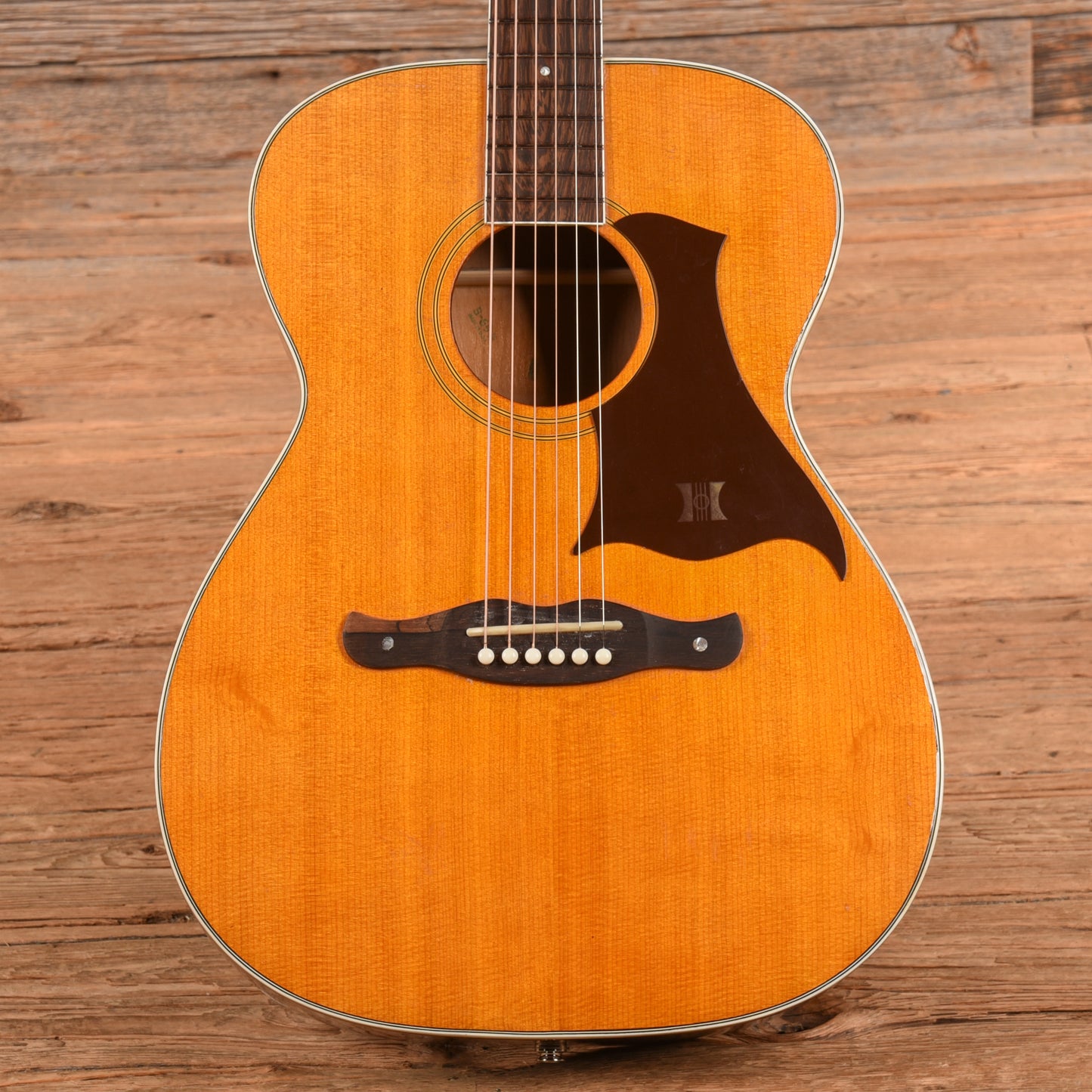 Harmony H168 Natural 1960s Acoustic Guitars / OM and Auditorium