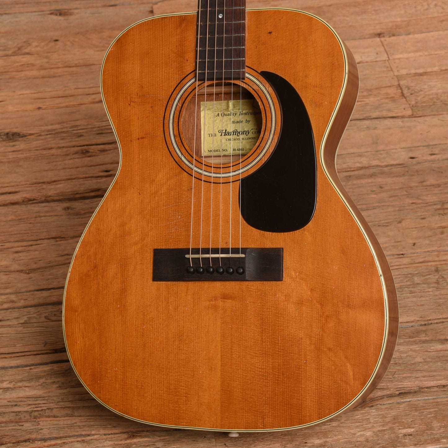 Harmony H6362 X-Brace Conversion Natural 1970s Acoustic Guitars / OM and Auditorium