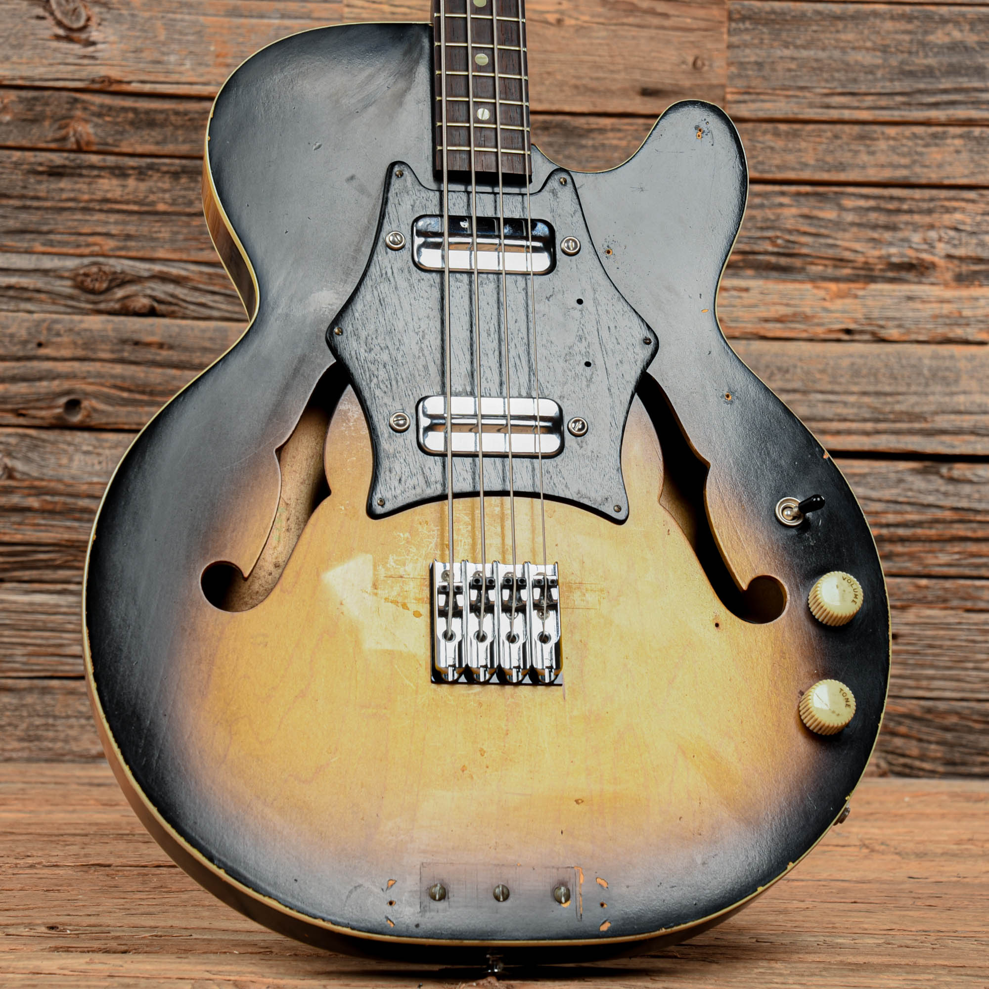 Harmony H-22 Sunburst 1960s Bass Guitars / 4-String