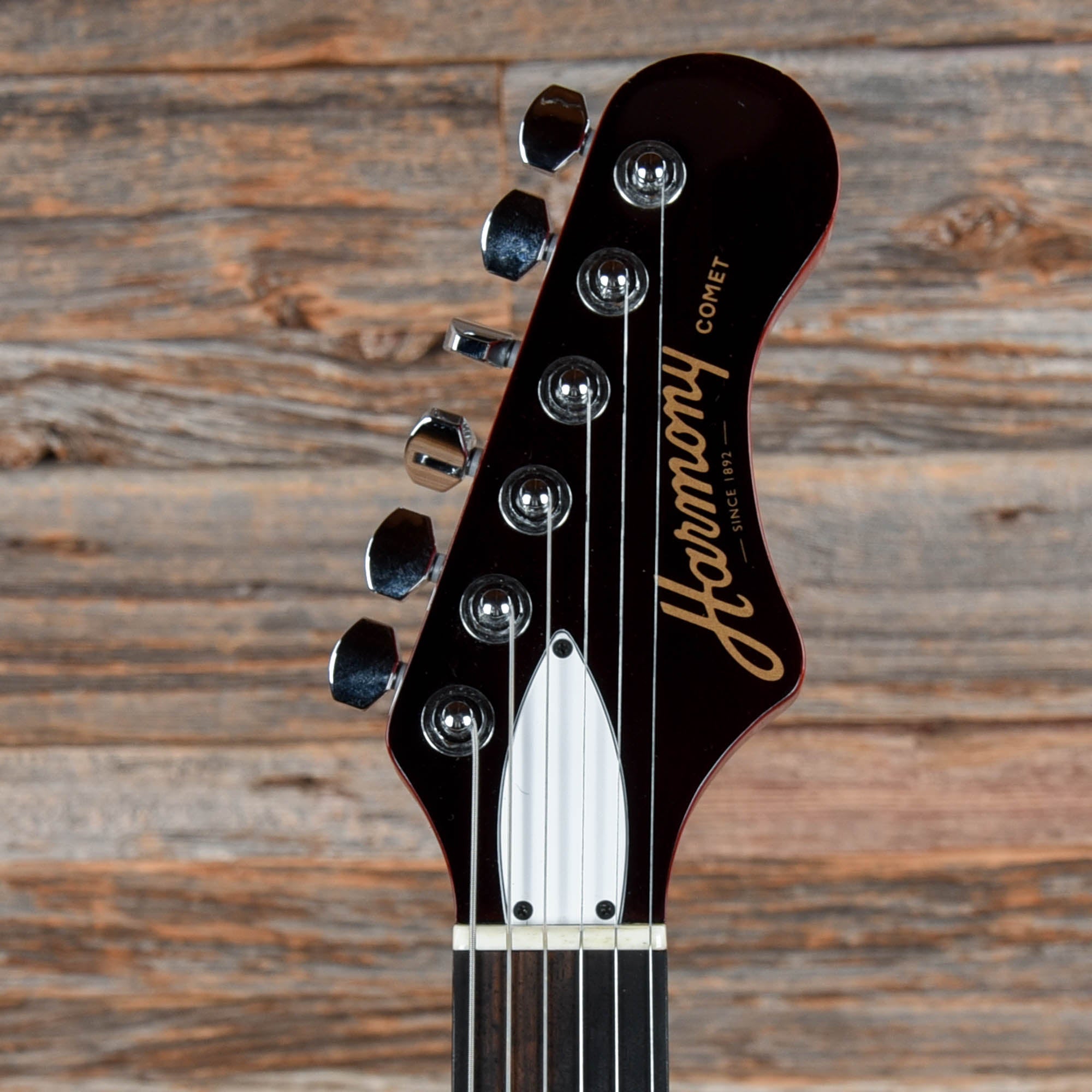 Harmony Comet Transparent Red Electric Guitars / Hollow Body
