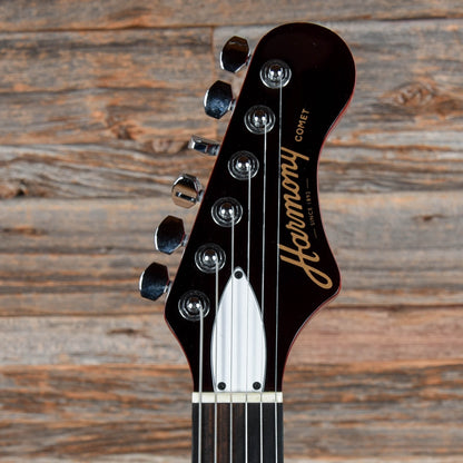 Harmony Comet Transparent Red Electric Guitars / Hollow Body
