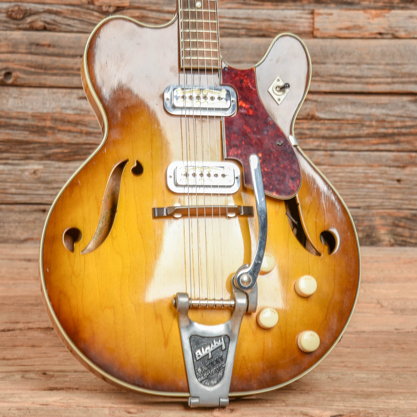 Harmony H74 Sunburst 1960s Electric Guitars / Hollow Body