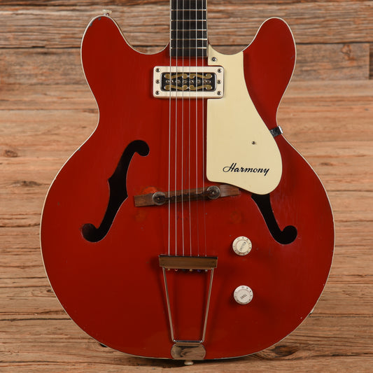 Harmony Rocket Single Pickup Red 1960s Electric Guitars / Hollow Body