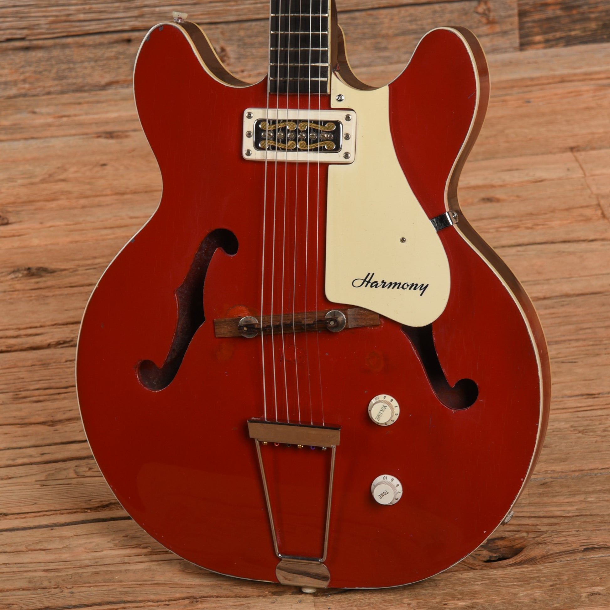 Harmony Rocket Single Pickup Red 1960s Electric Guitars / Hollow Body