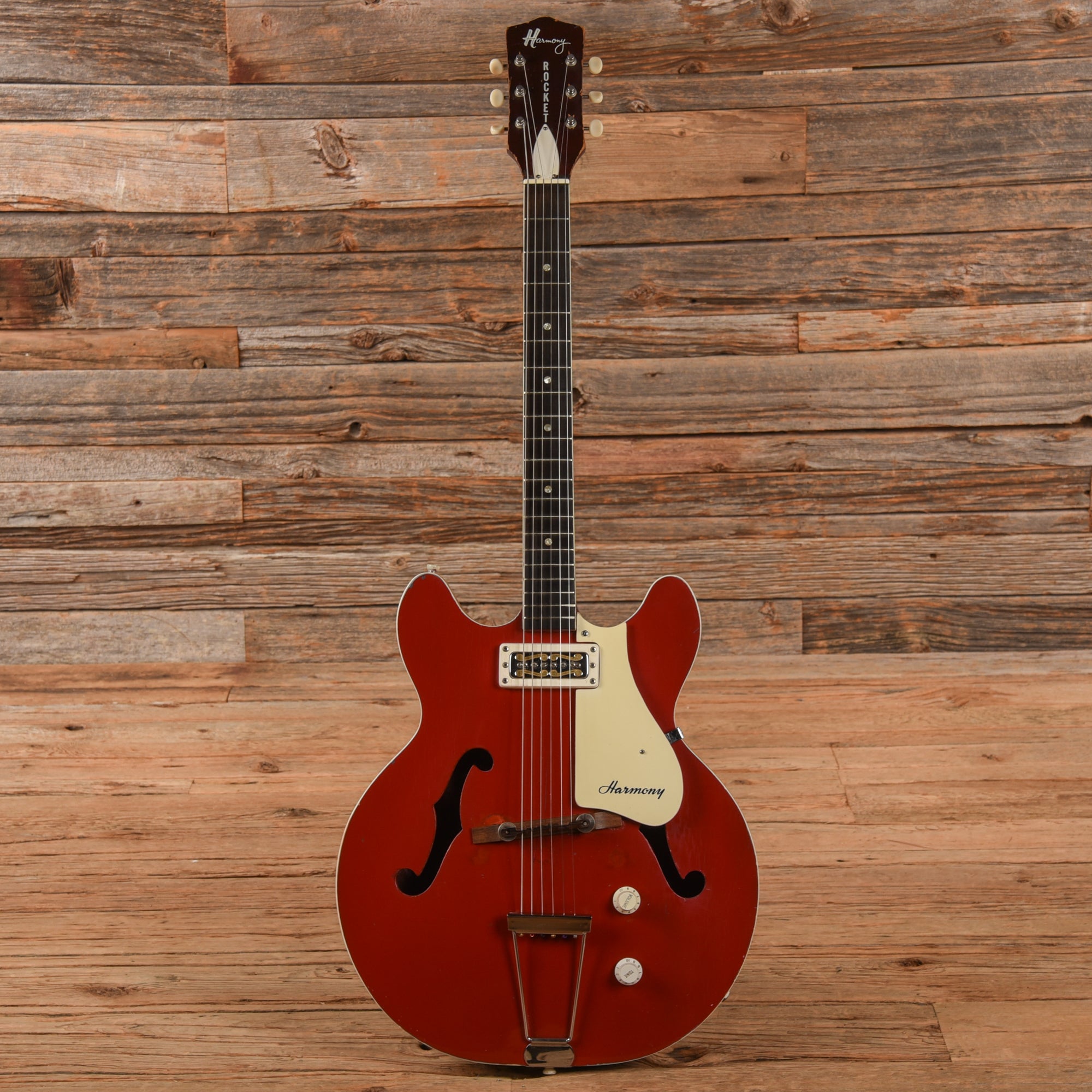 Harmony Rocket Single Pickup Red 1960s Electric Guitars / Hollow Body