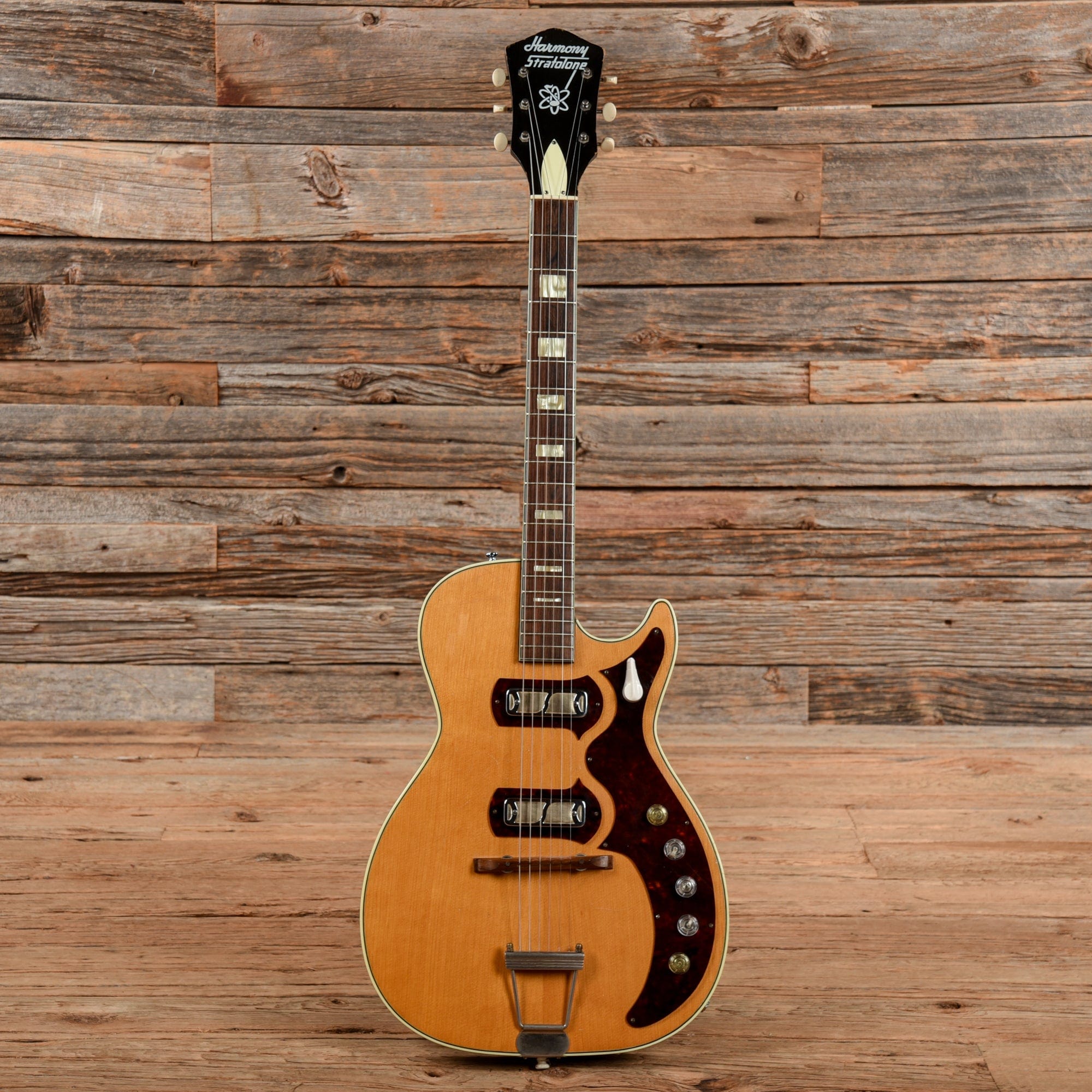 Harmony Stratotone Jupiter Natural 1958 Electric Guitars / Hollow Body