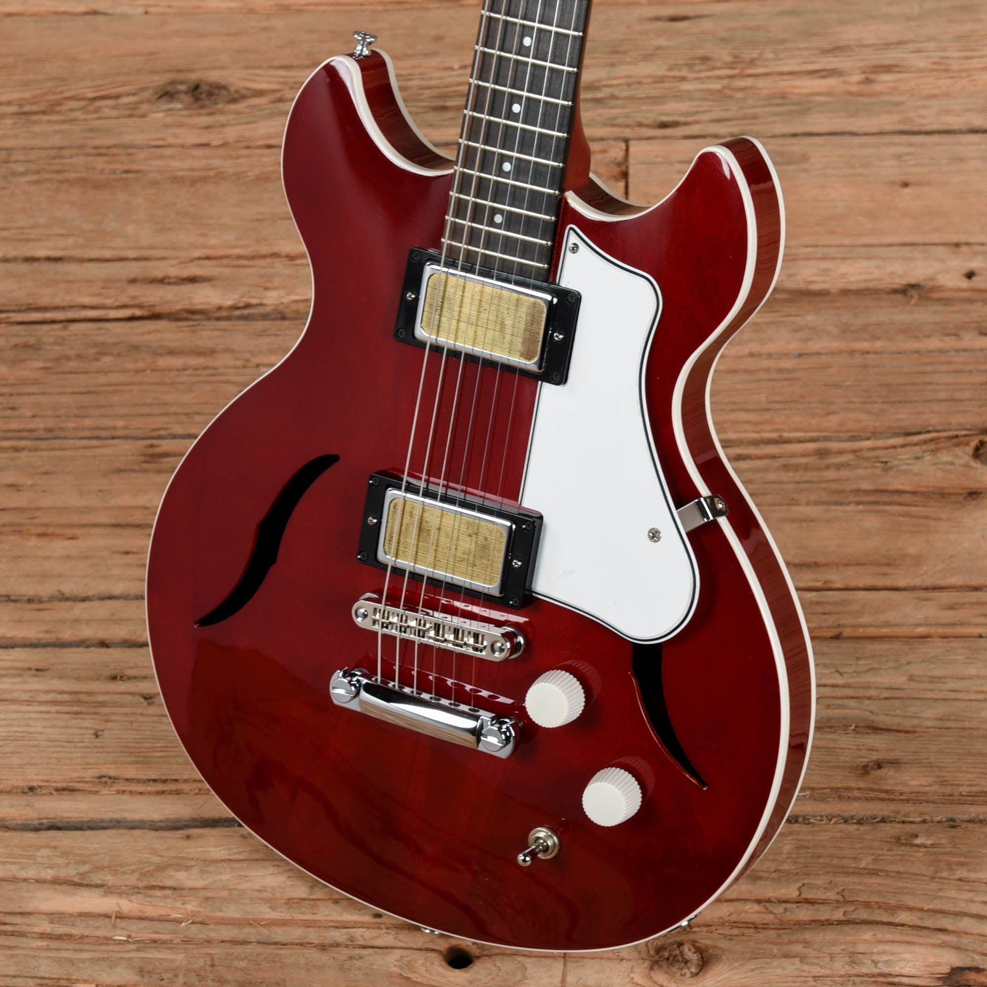 Harmony Comet Transparent Red Electric Guitars / Semi-Hollow
