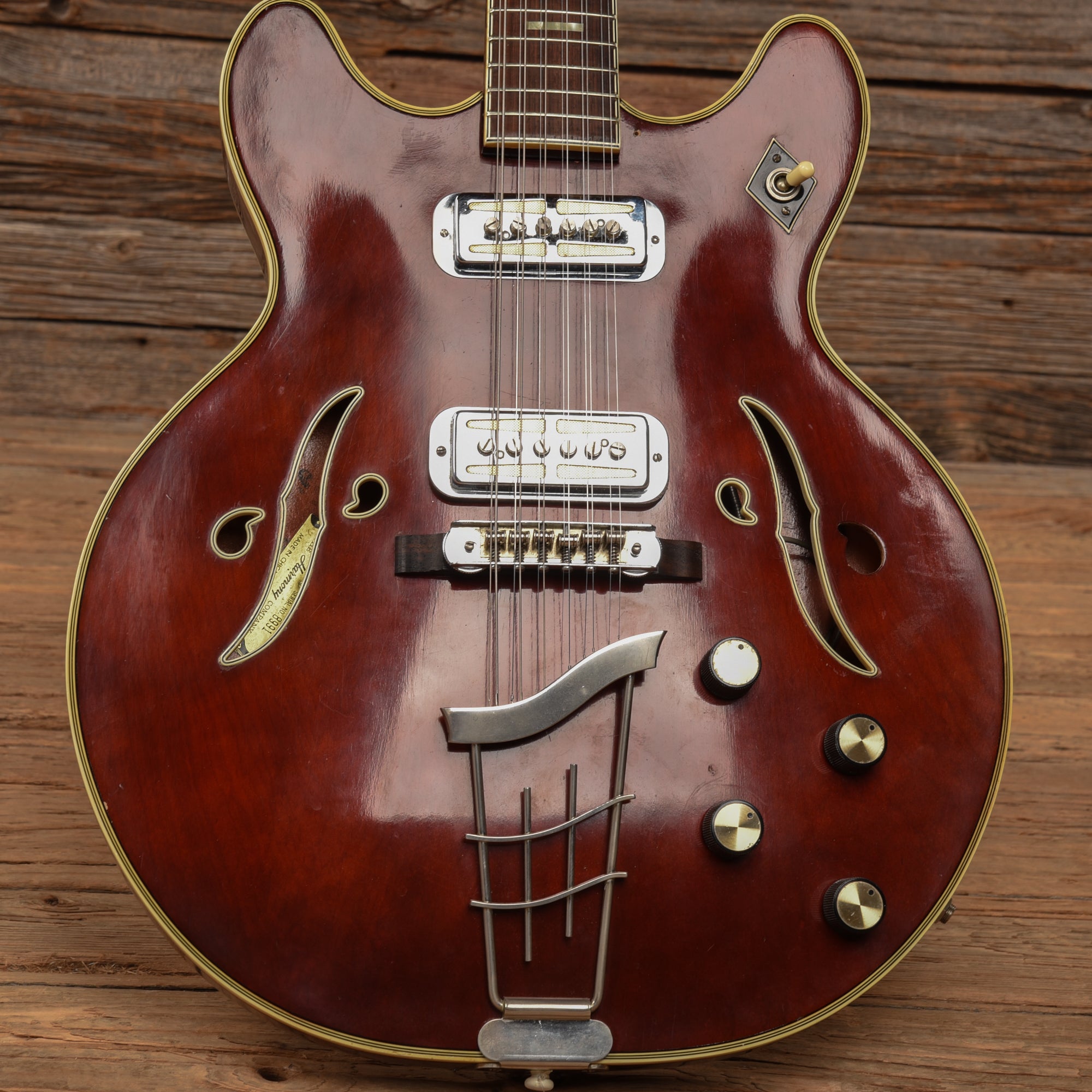 Harmony H-79 Red 1970 Electric Guitars / Semi-Hollow
