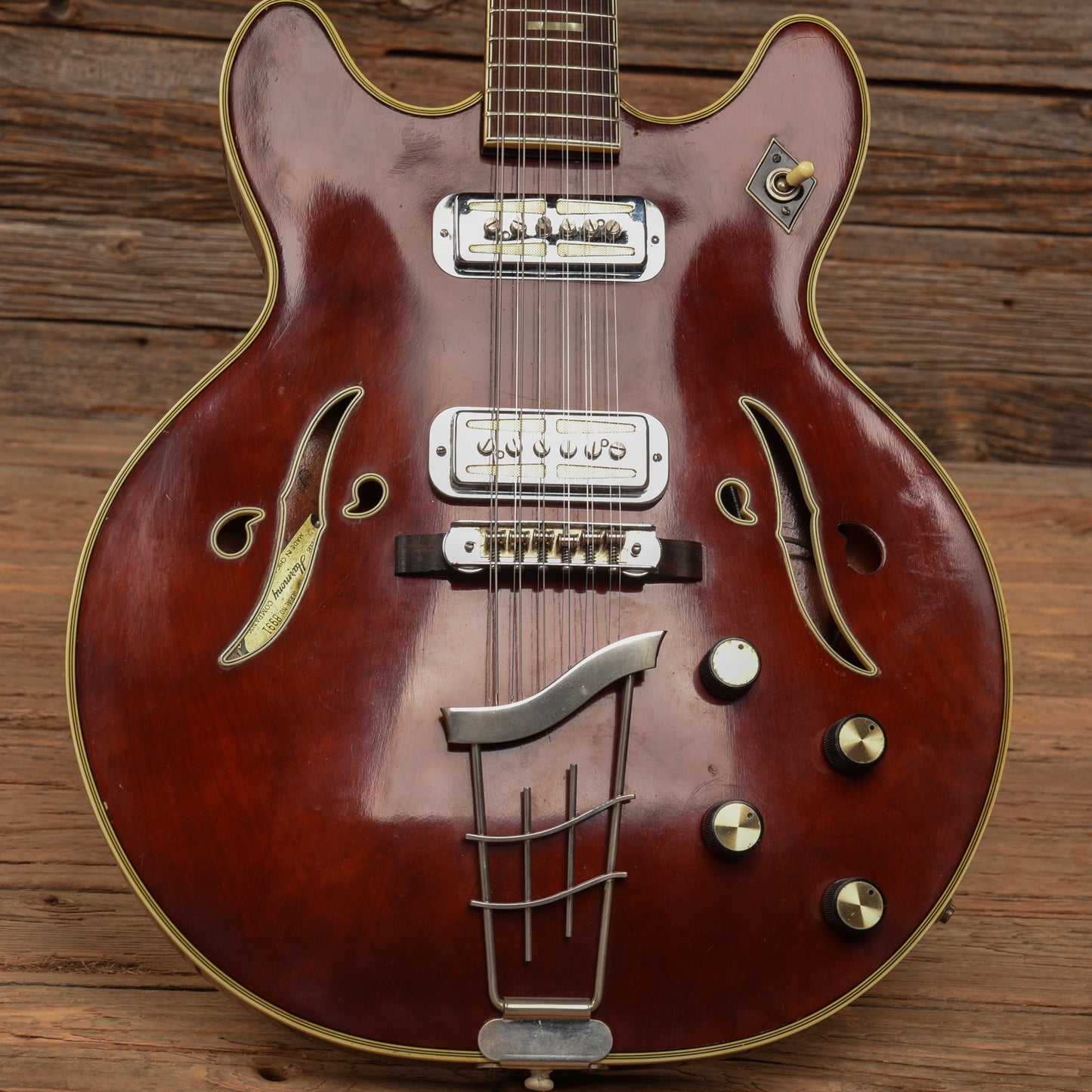 Harmony H-79 Red 1970 Electric Guitars / Semi-Hollow