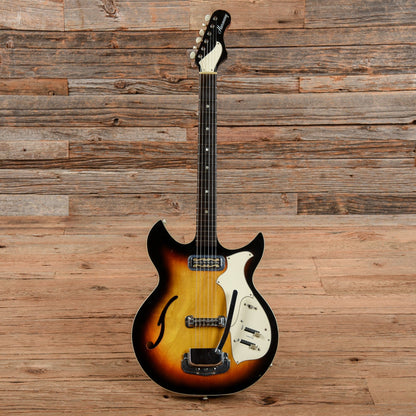 Harmony Rebel H-81 Sunburst 1960s Electric Guitars / Semi-Hollow