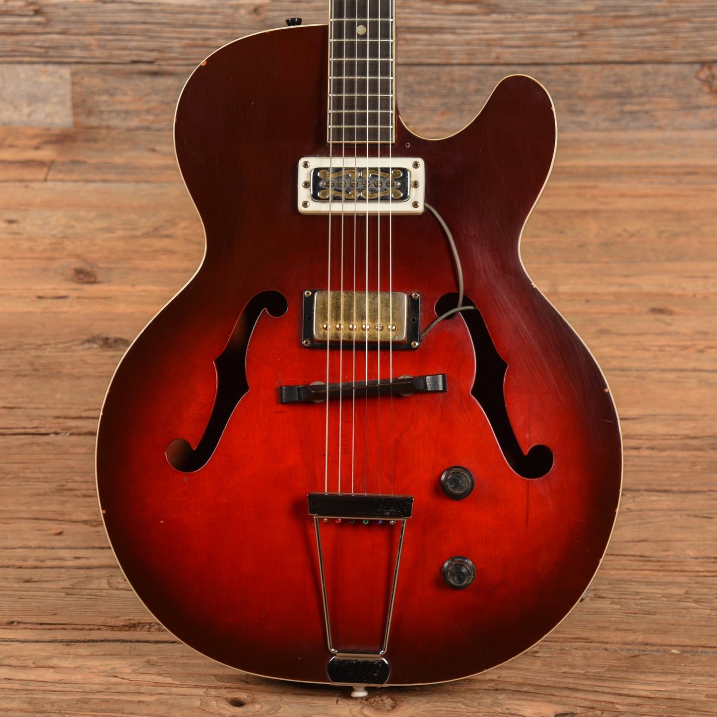 Harmony Rocket H-53 Red Burst 1960s Electric Guitars / Semi-Hollow