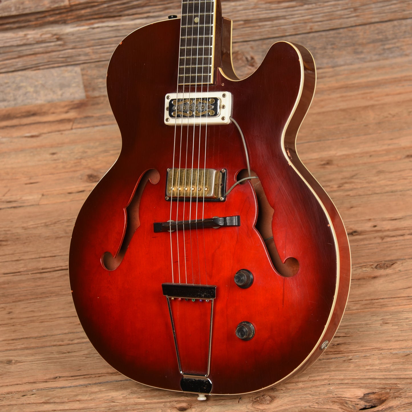 Harmony Rocket H-53 Red Burst 1960s Electric Guitars / Semi-Hollow