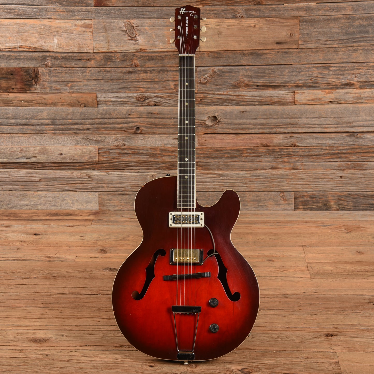 Harmony Rocket H-53 Red Burst 1960s Electric Guitars / Semi-Hollow