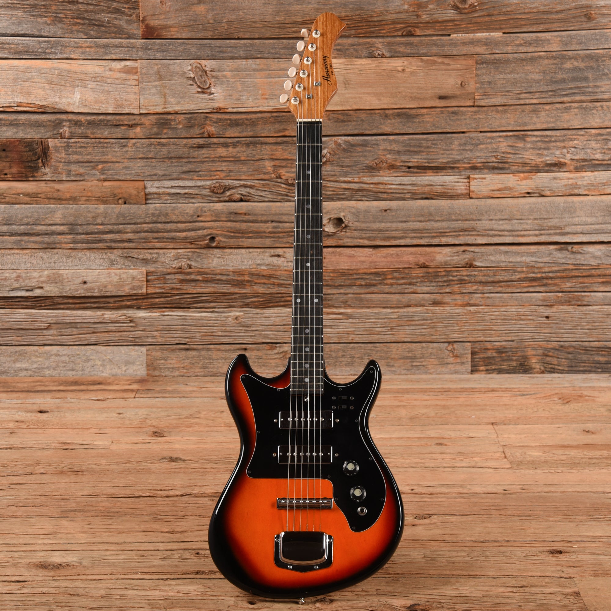 Harmony 2 Pickup Electric Sunburst 1960s Electric Guitars / Solid Body
