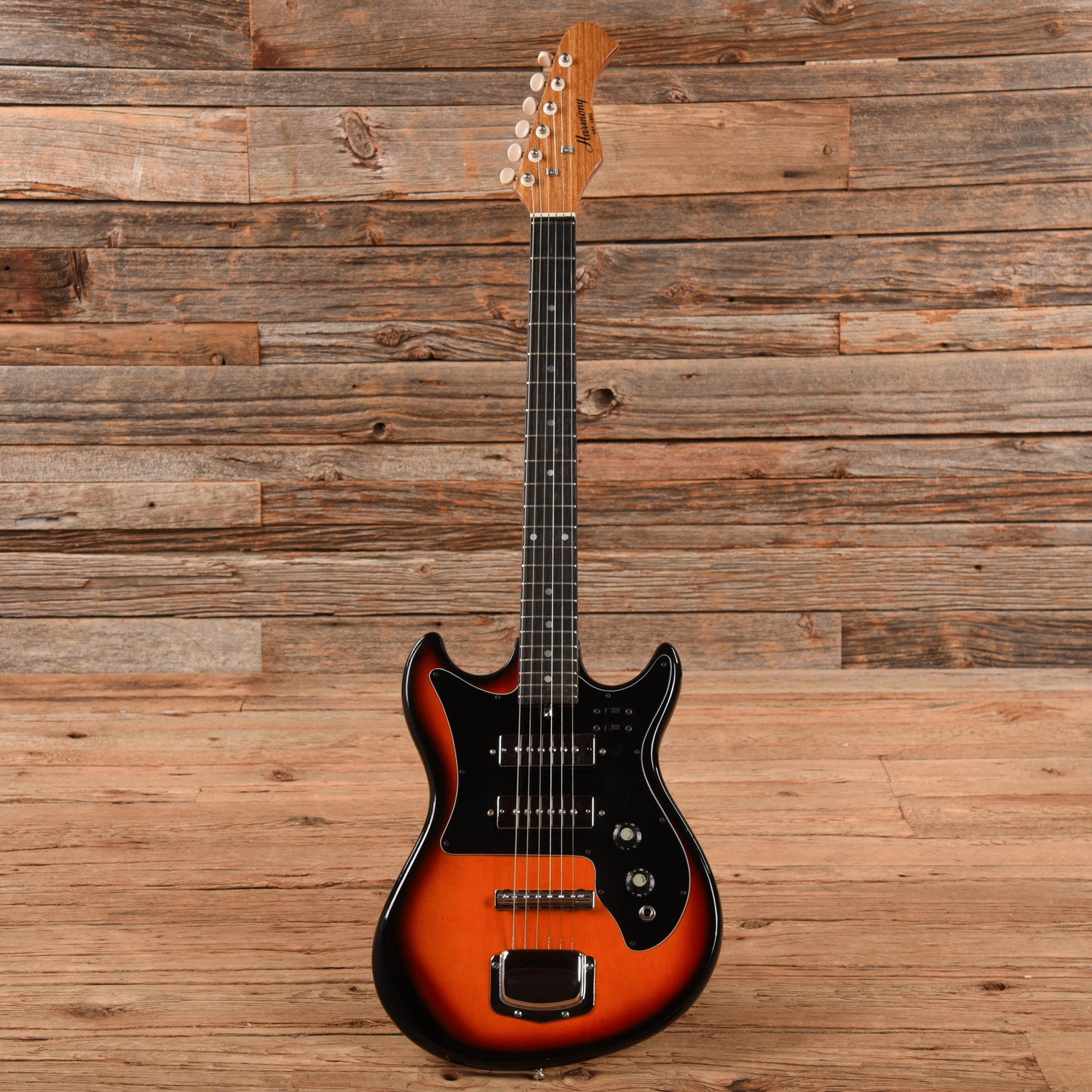 Harmony 2 Pickup Electric Sunburst 1960s Electric Guitars / Solid Body