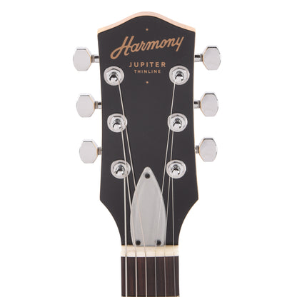 Harmony Factory Special Jupiter Thinline Flame Maple Top 3-Tone Sunburst Electric Guitars / Solid Body