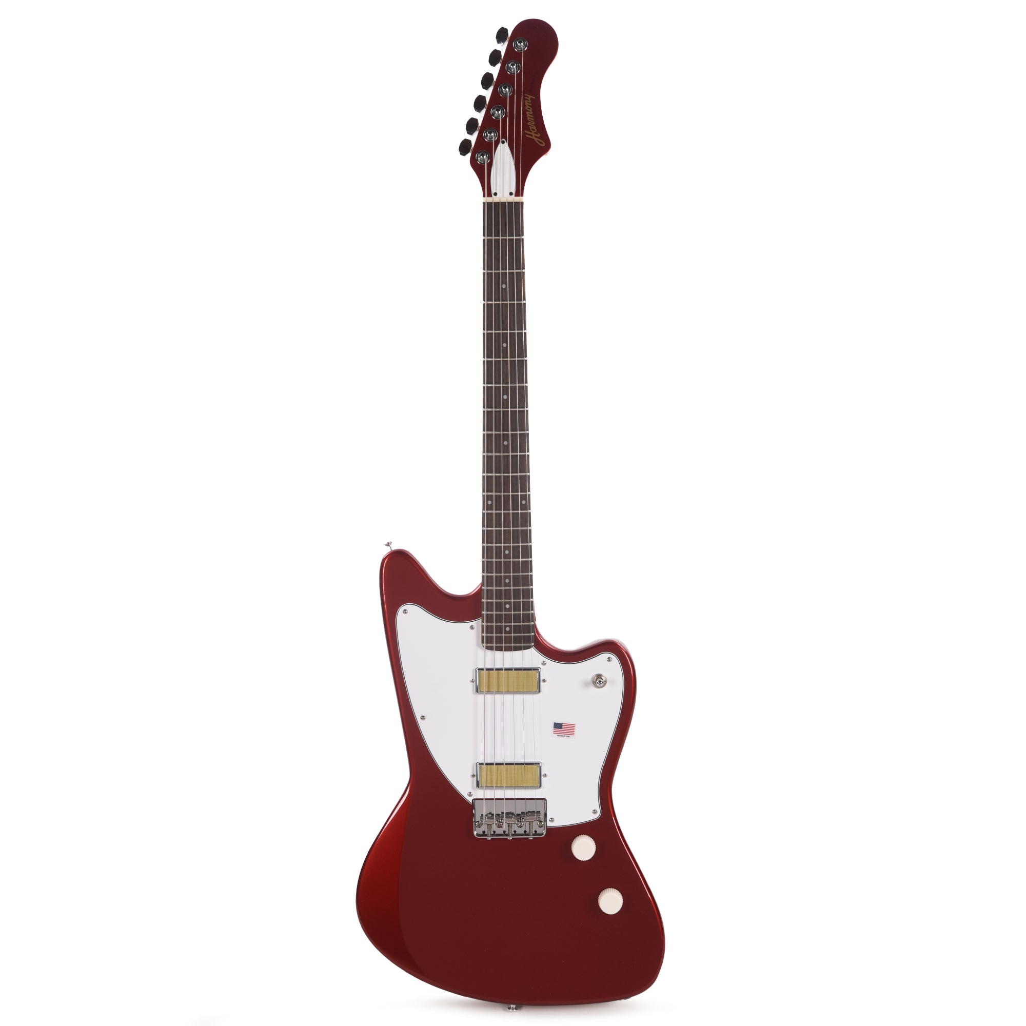 Harmony Factory Special Silhouette Cherry w/Matching Headstock Electric Guitars / Solid Body