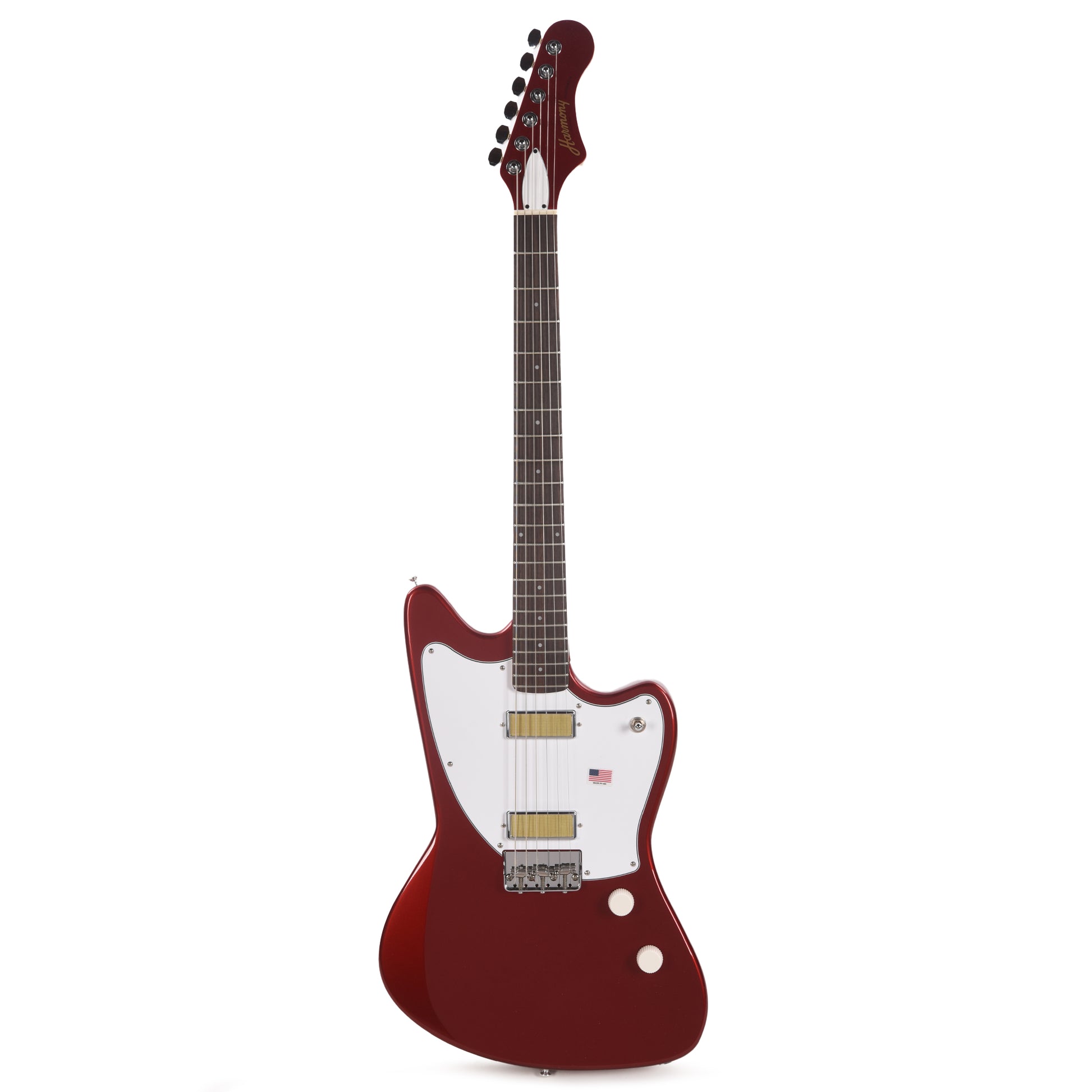 Harmony Factory Special Silhouette Cherry w/Matching Headstock Electric Guitars / Solid Body