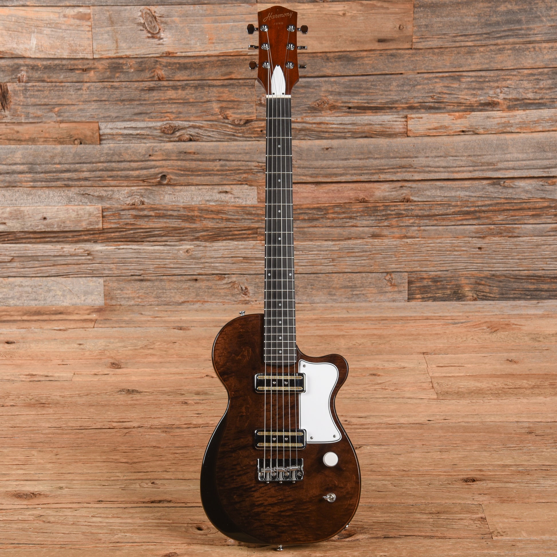 Harmony Juno Brown Electric Guitars / Solid Body