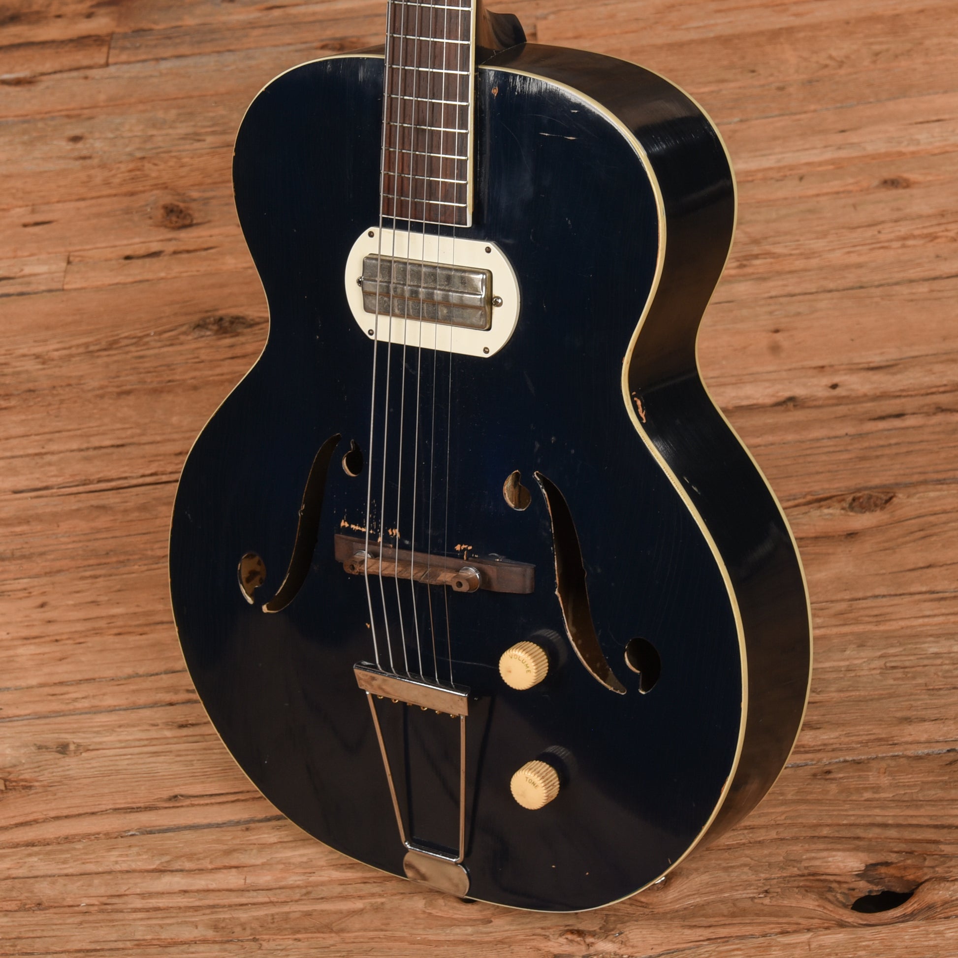 Harmony Roy Smeck Hollowbody Blue 1956 Electric Guitars / Solid Body