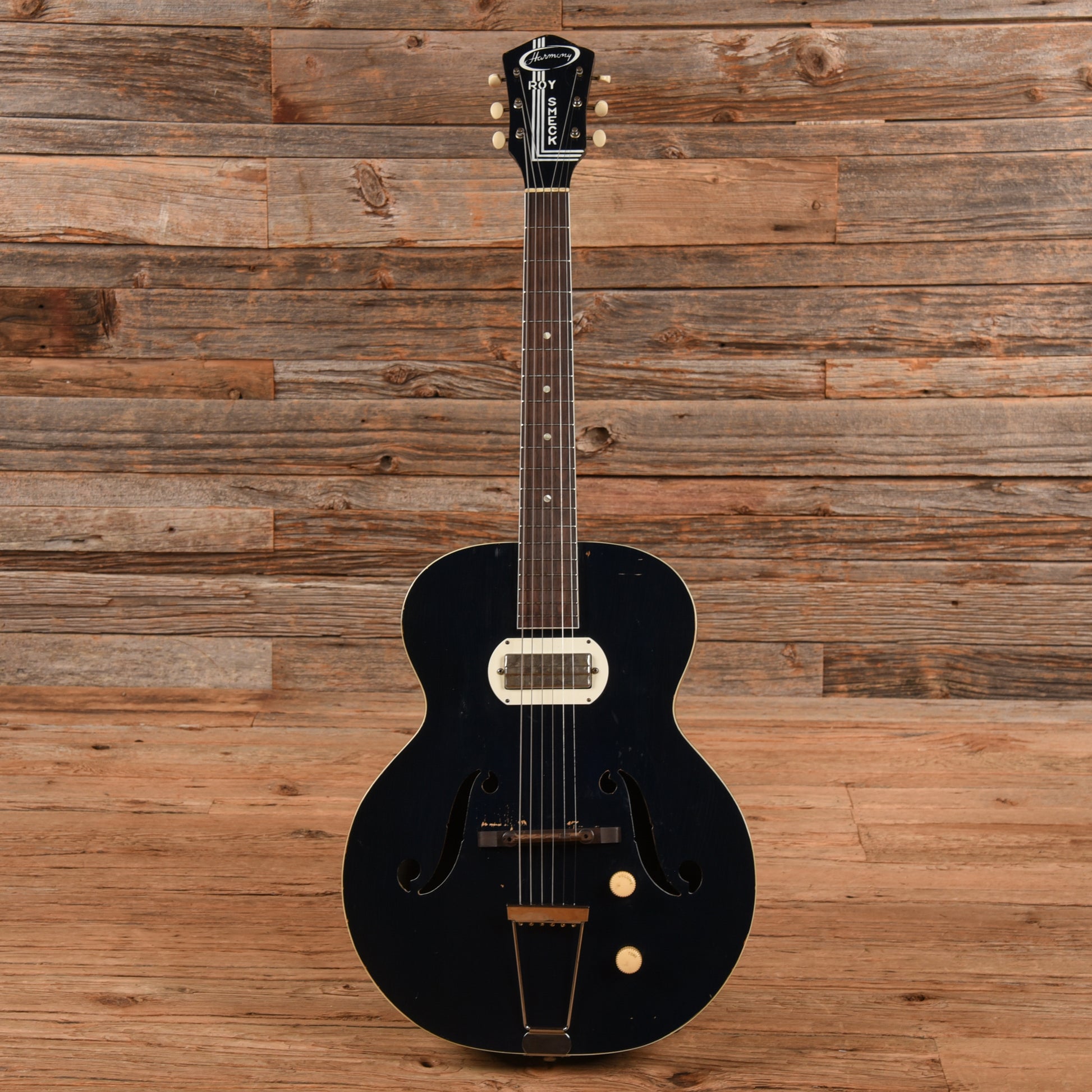 Harmony Roy Smeck Hollowbody Blue 1956 Electric Guitars / Solid Body