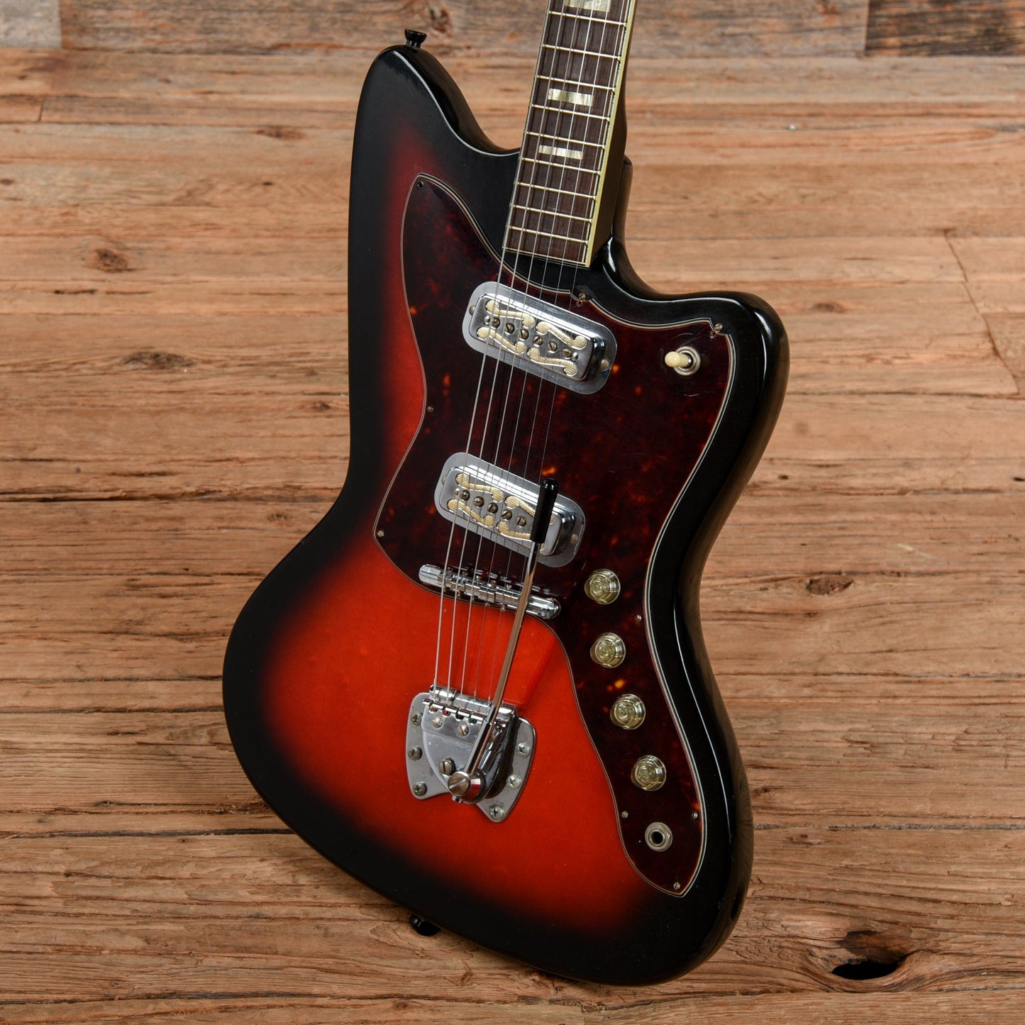 Harmony Silhouette H19 Red Burst 1966 Electric Guitars / Solid Body