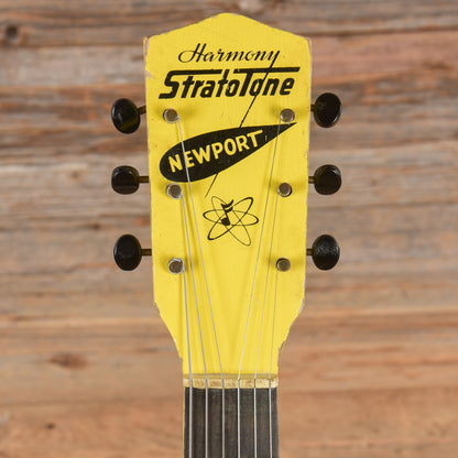 Harmony Stratotone H44 Newport Yellow 1955 Electric Guitars / Solid Body