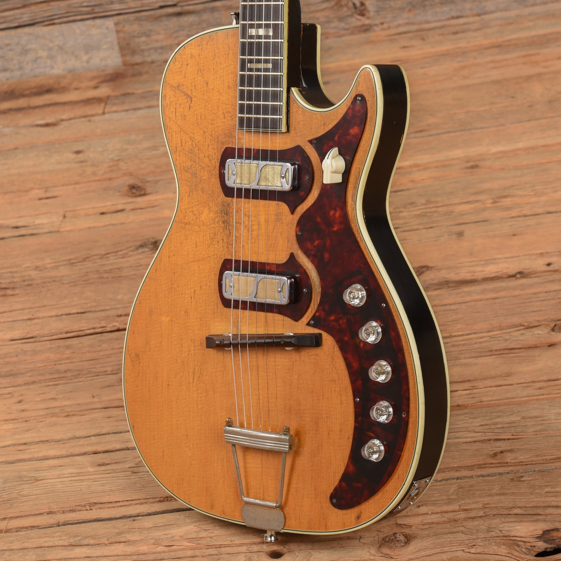 Harmony Stratotone Jupiter H49 Natural 1958 Electric Guitars / Solid Body
