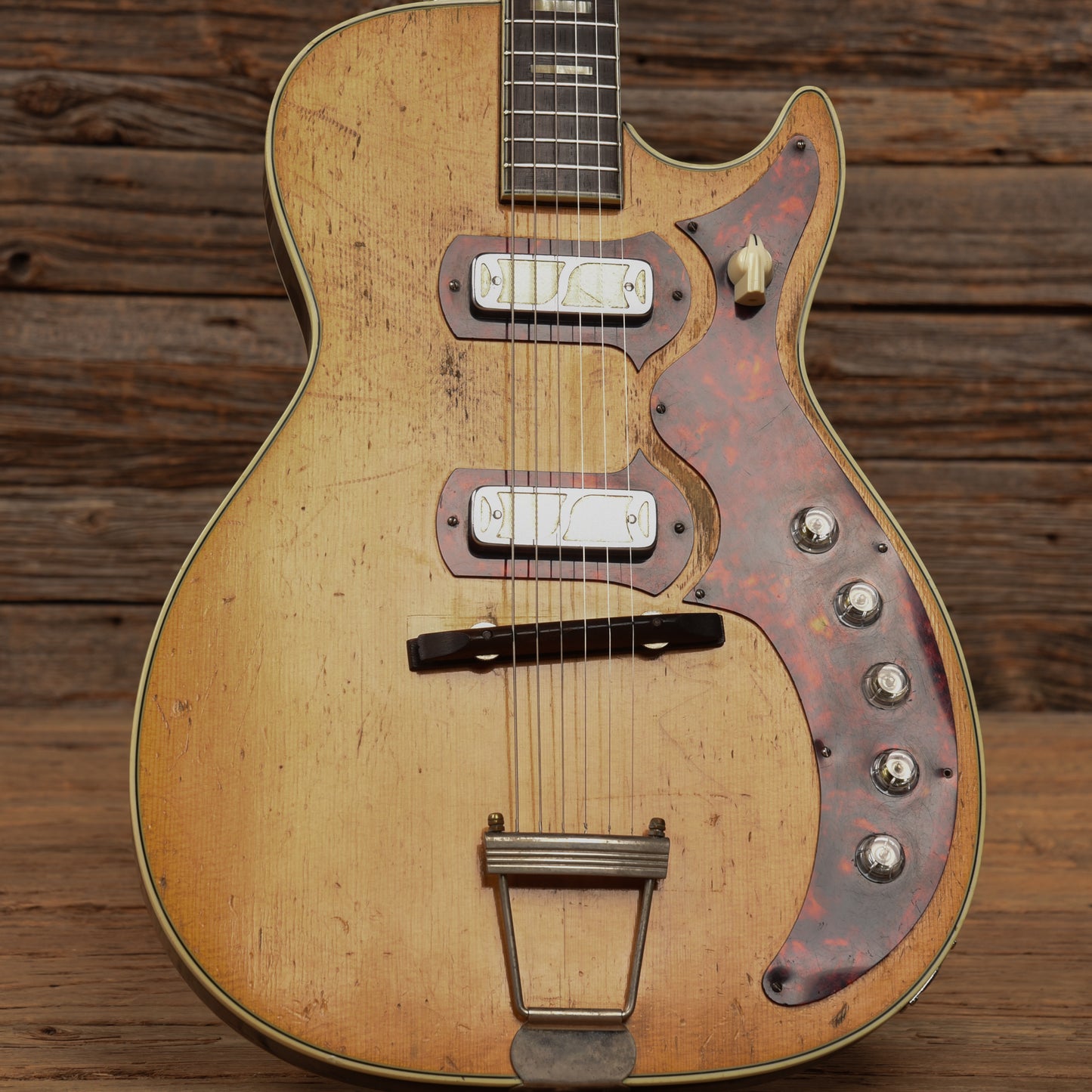 Harmony Stratotone Jupiter H49 Natural 1958 Electric Guitars / Solid Body