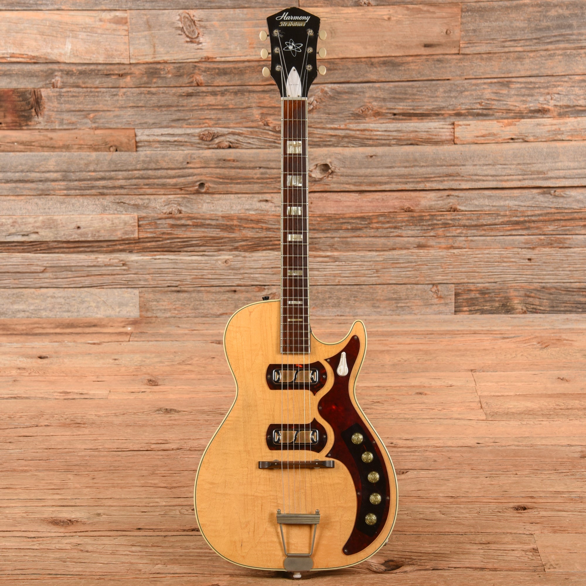 Harmony Stratotone Natural 1960s Electric Guitars / Solid Body