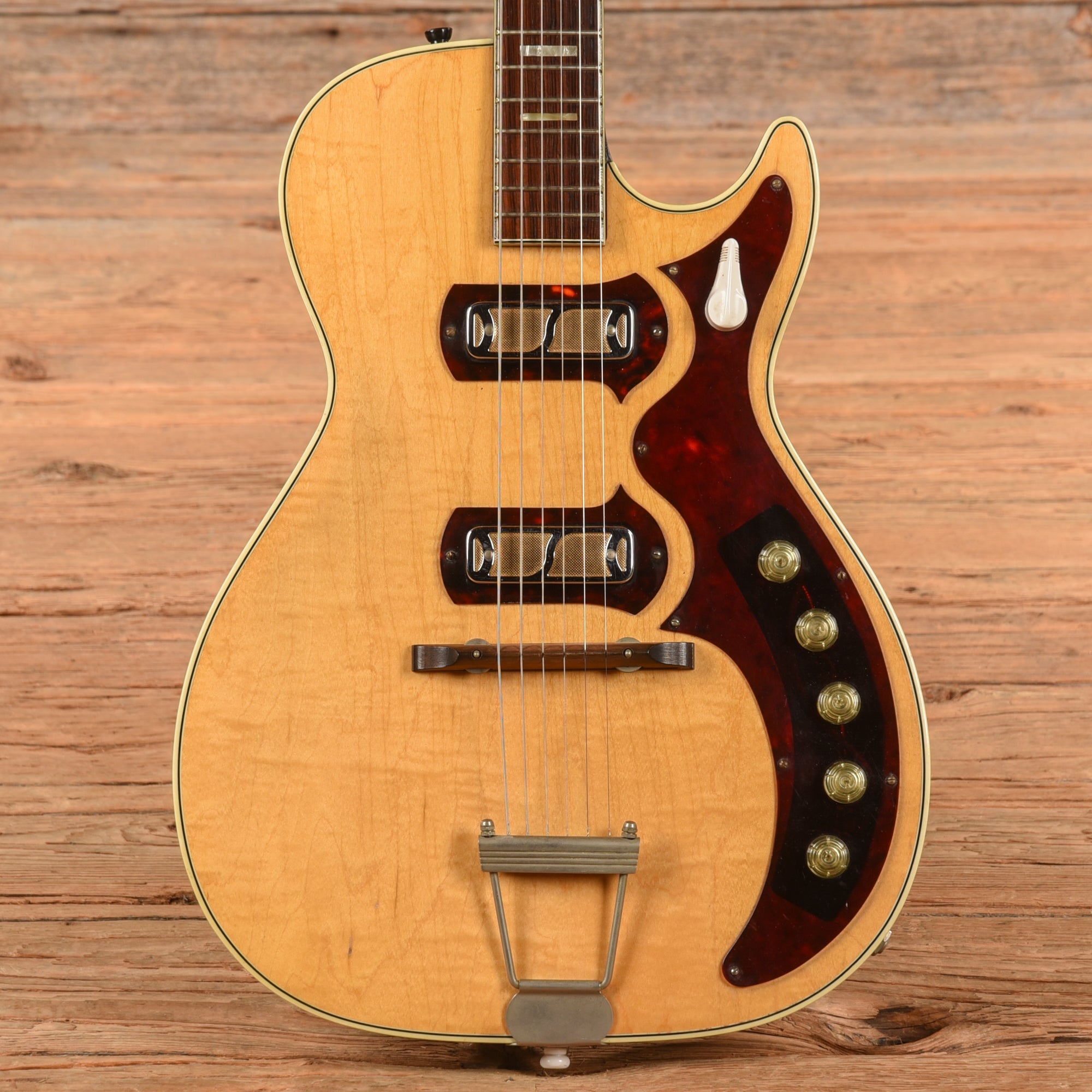 Harmony Stratotone Natural 1960s Electric Guitars / Solid Body
