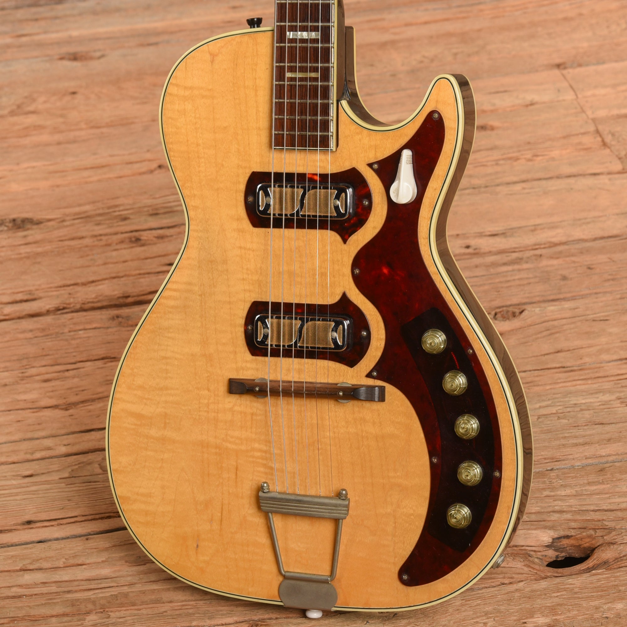 Harmony Stratotone Natural 1960s Electric Guitars / Solid Body