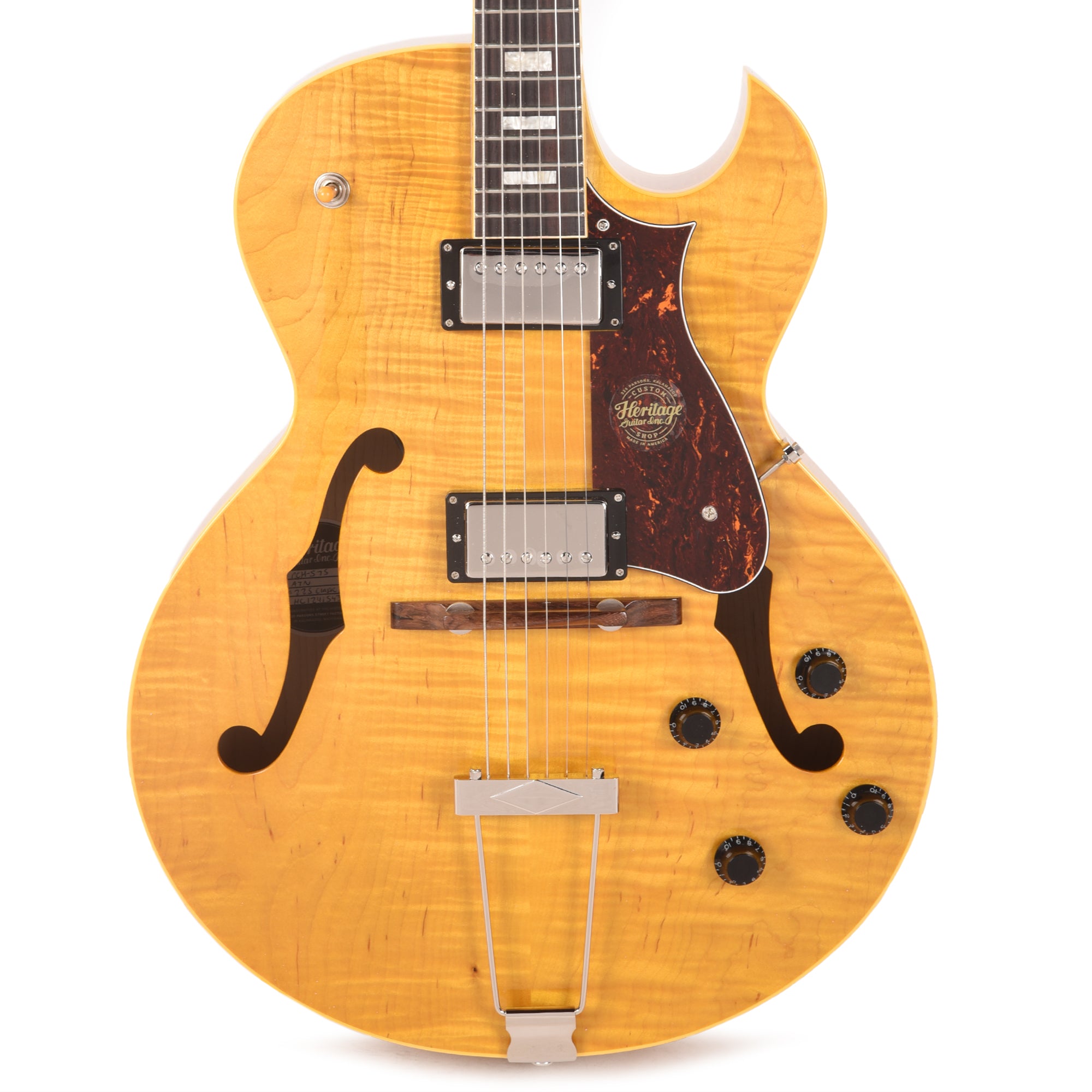 Heritage Custom Shop Core H-575 Hollow Body Antique Natural Electric Guitars / Archtop