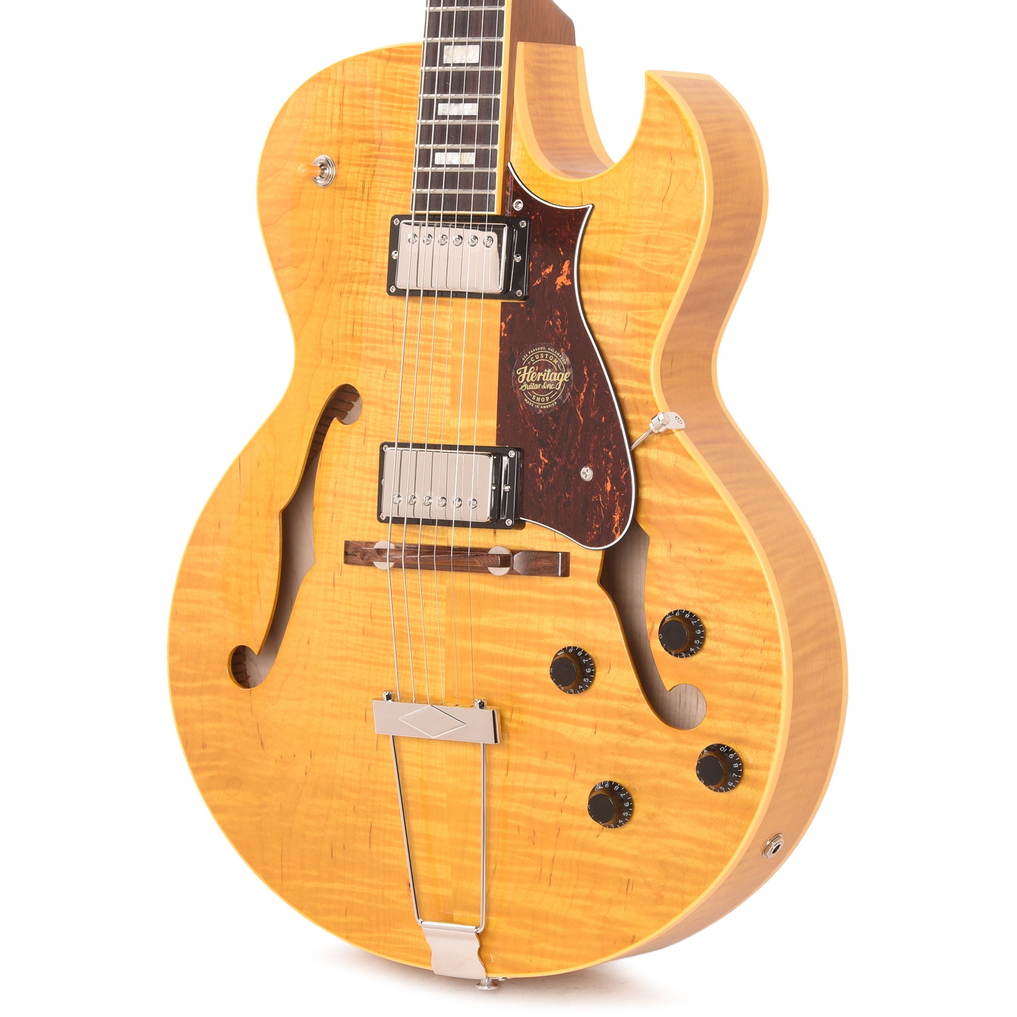 Heritage Custom Shop Core H-575 Hollow Body Antique Natural Electric Guitars / Archtop