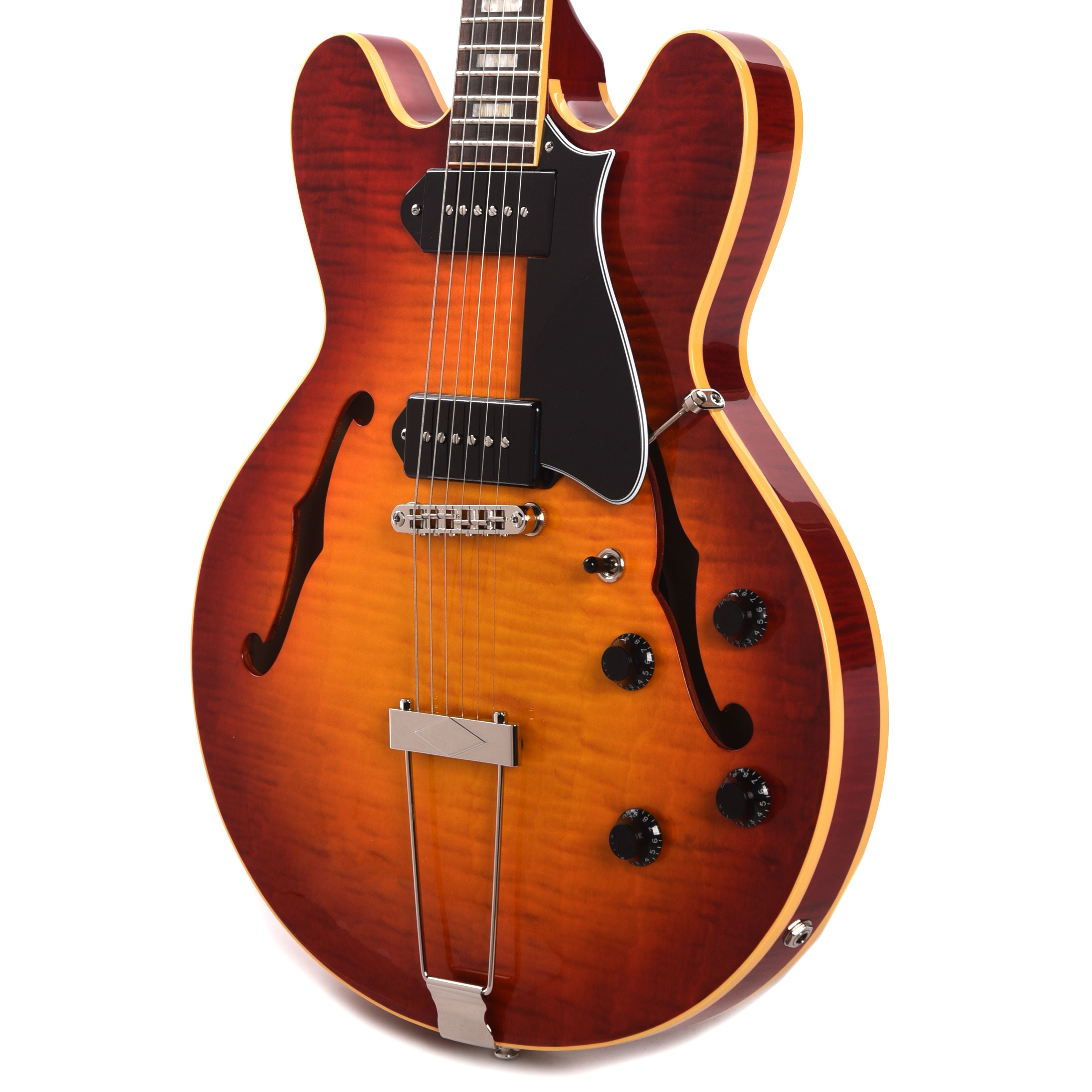 Heritage Custom Shop Core H-530 Hollow Body Dark Cherry Sunburst Electric Guitars / Hollow Body