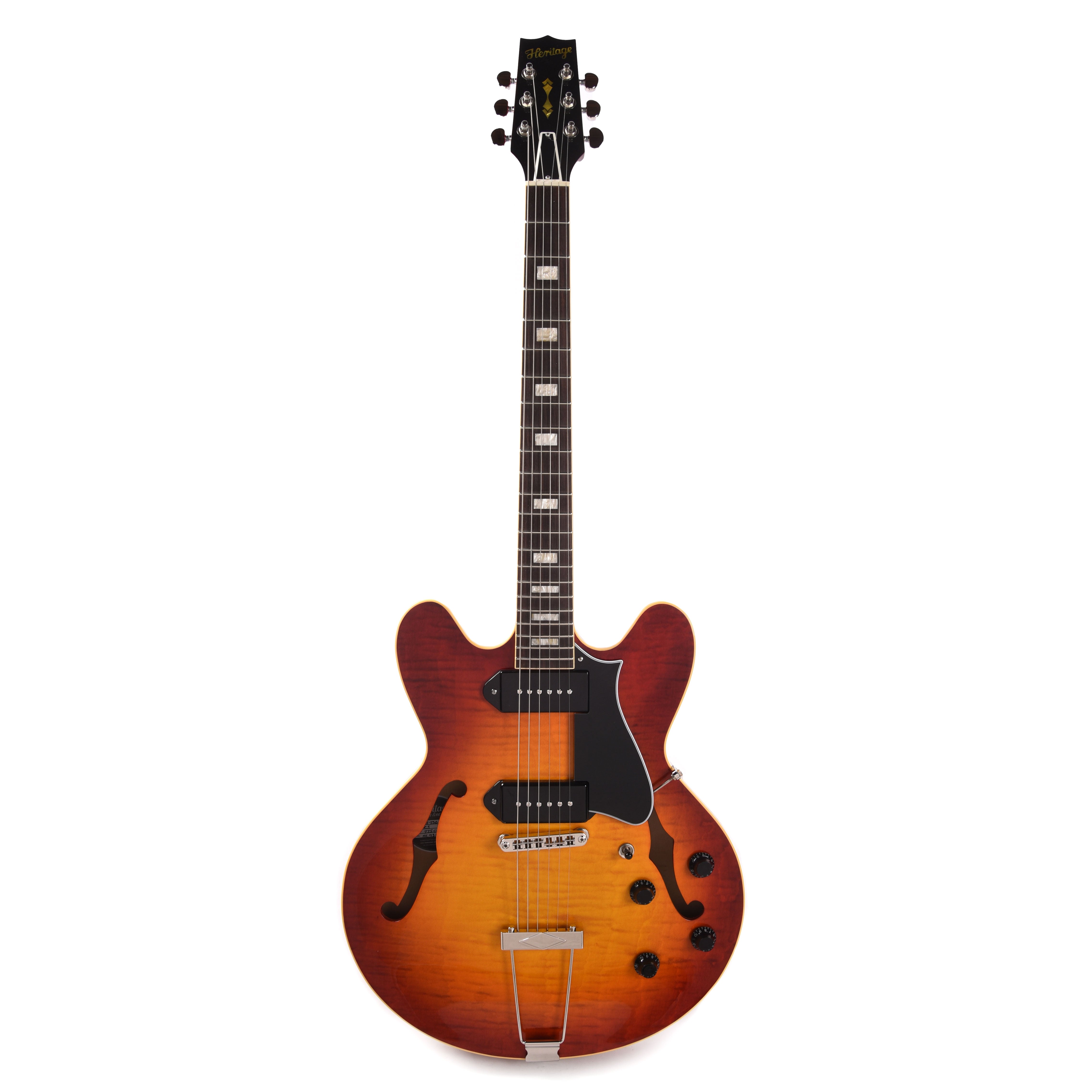 Heritage Custom Shop Core H-530 Hollow Body Dark Cherry Sunburst Electric Guitars / Hollow Body