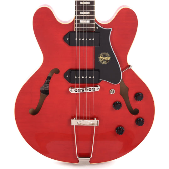Heritage Custom Shop Core H-530 Hollow Body Transparent Cherry Electric Guitars / Hollow Body