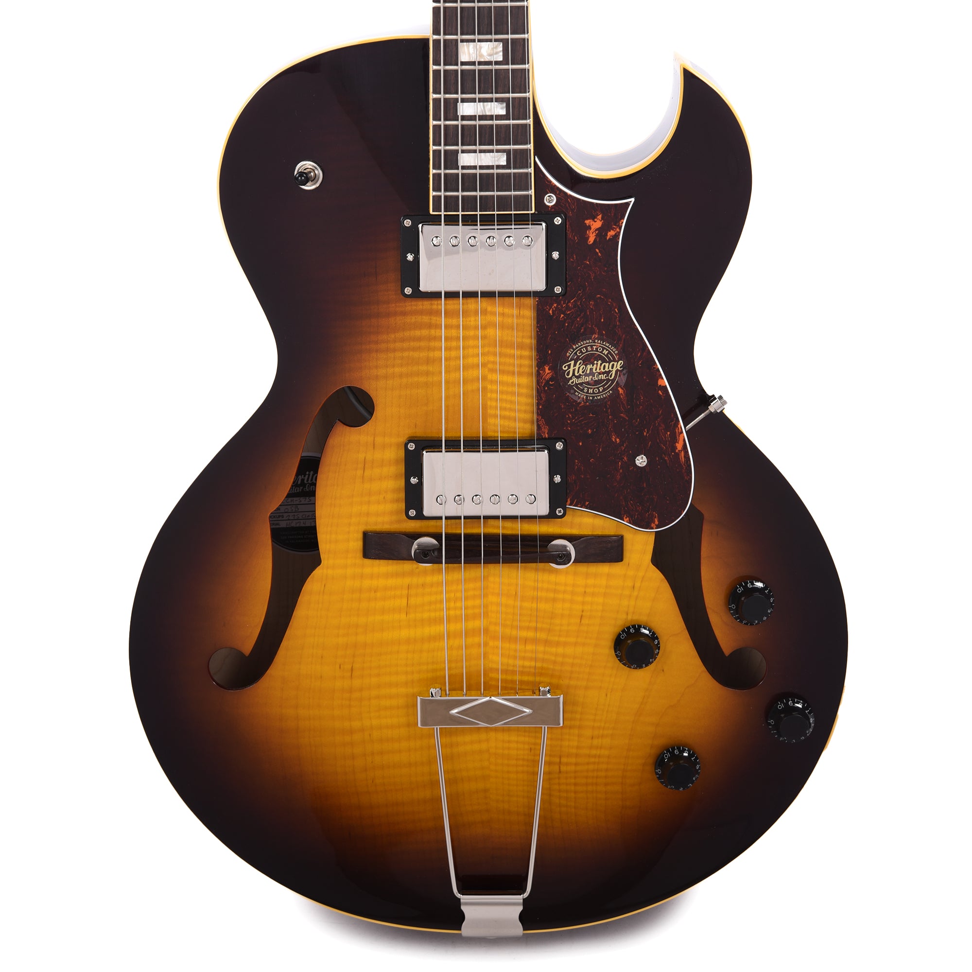 Heritage Custom Shop Core H-575 Hollow Body Original Sunburst Electric Guitars / Hollow Body