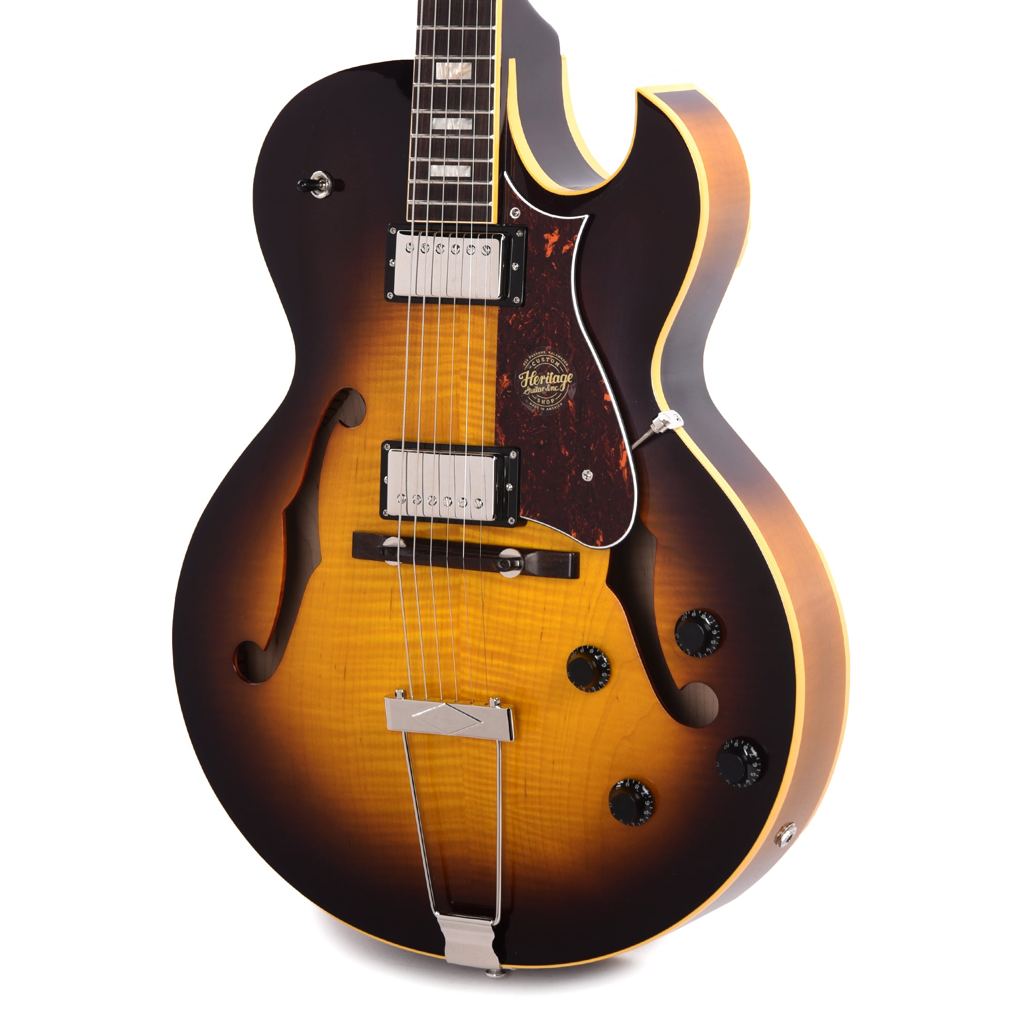 Heritage Custom Shop Core H-575 Hollow Body Original Sunburst Electric Guitars / Hollow Body