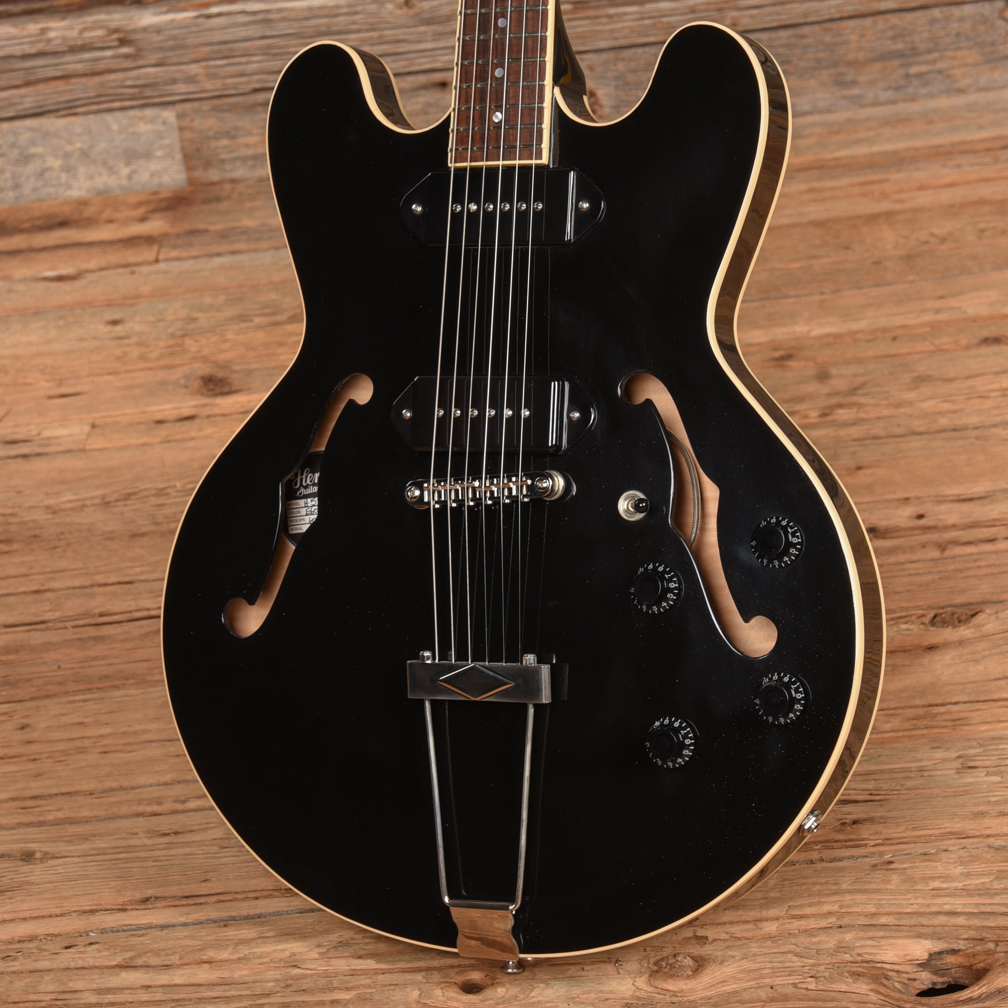 Heritage H-530 Black 2020 Electric Guitars / Hollow Body