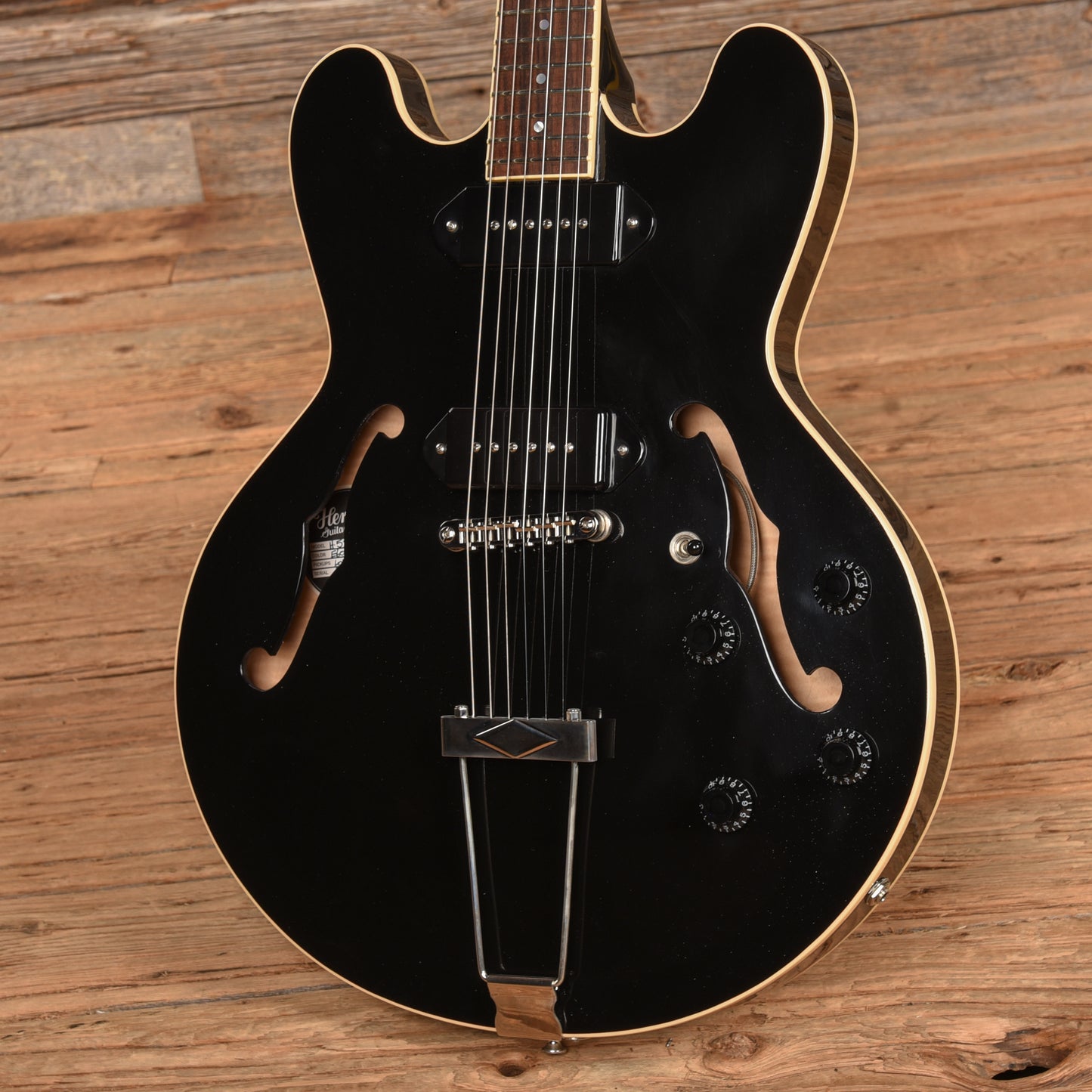 Heritage H-530 Black 2020 Electric Guitars / Hollow Body