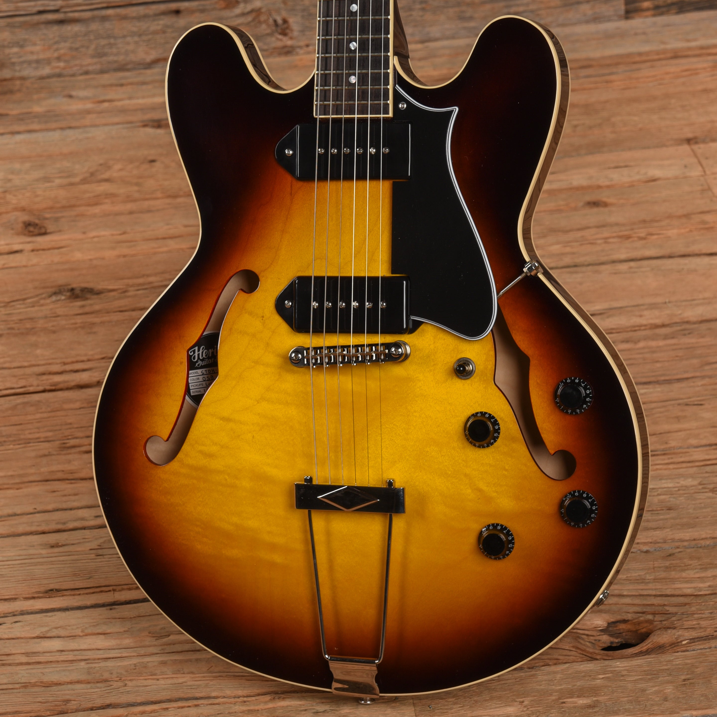 Heritage H-530 Sunburst Electric Guitars / Hollow Body