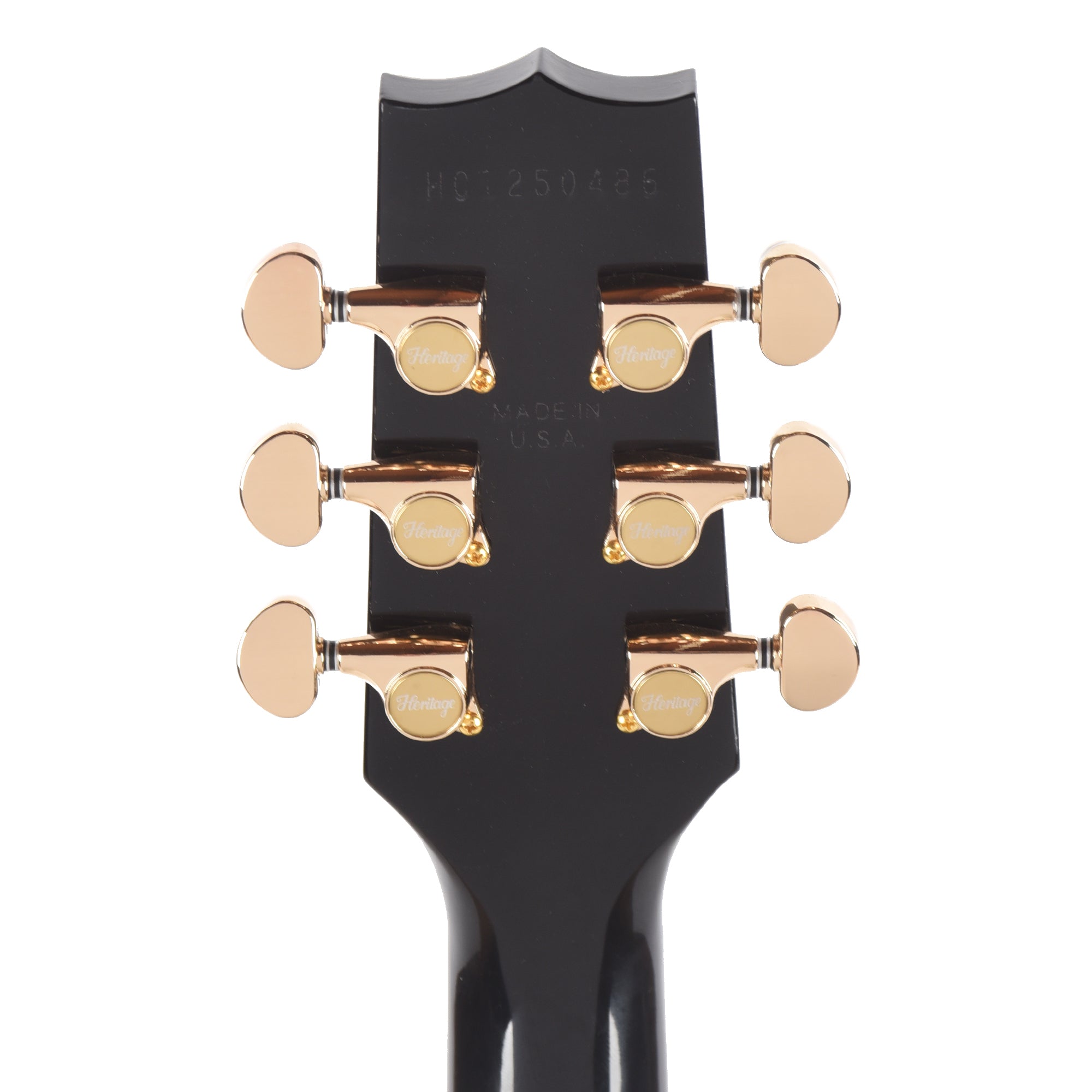Heritage Custom Shop Core H-555 Semi-Hollow Ebony Electric Guitars / Semi-Hollow