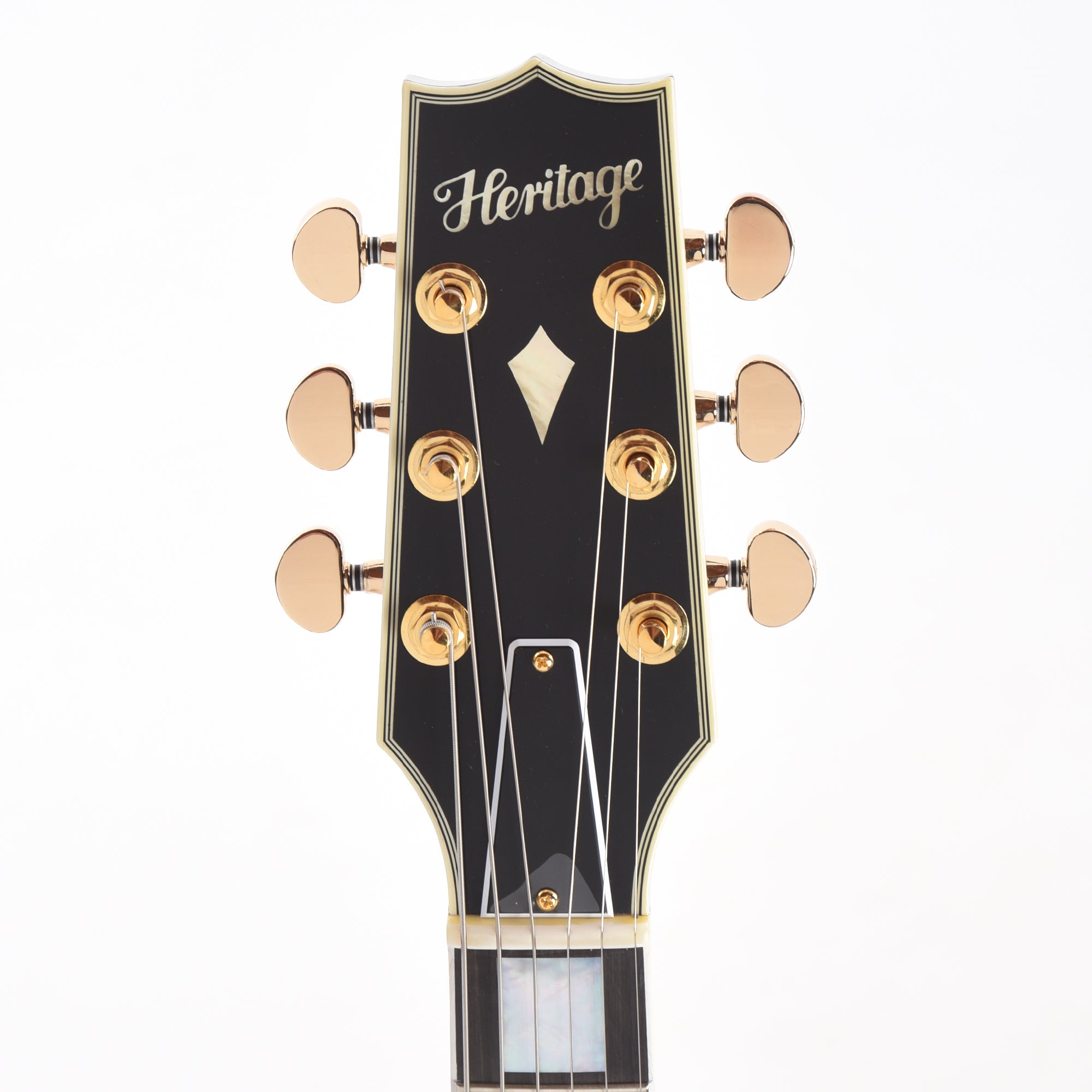 Heritage Custom Shop Core H-555 Semi-Hollow Ebony Electric Guitars / Semi-Hollow