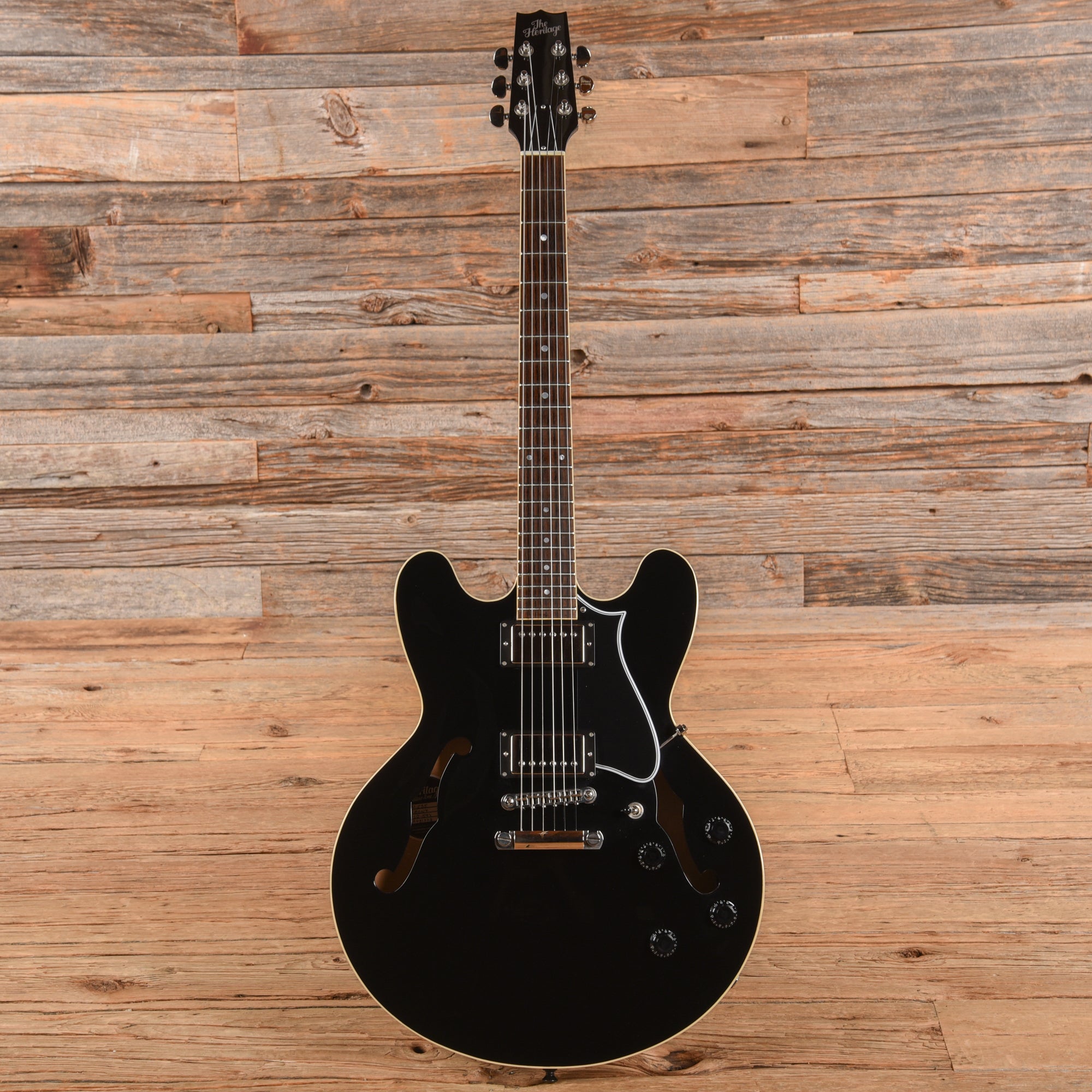 Heritage H-535 Ebony 2024 Electric Guitars / Semi-Hollow