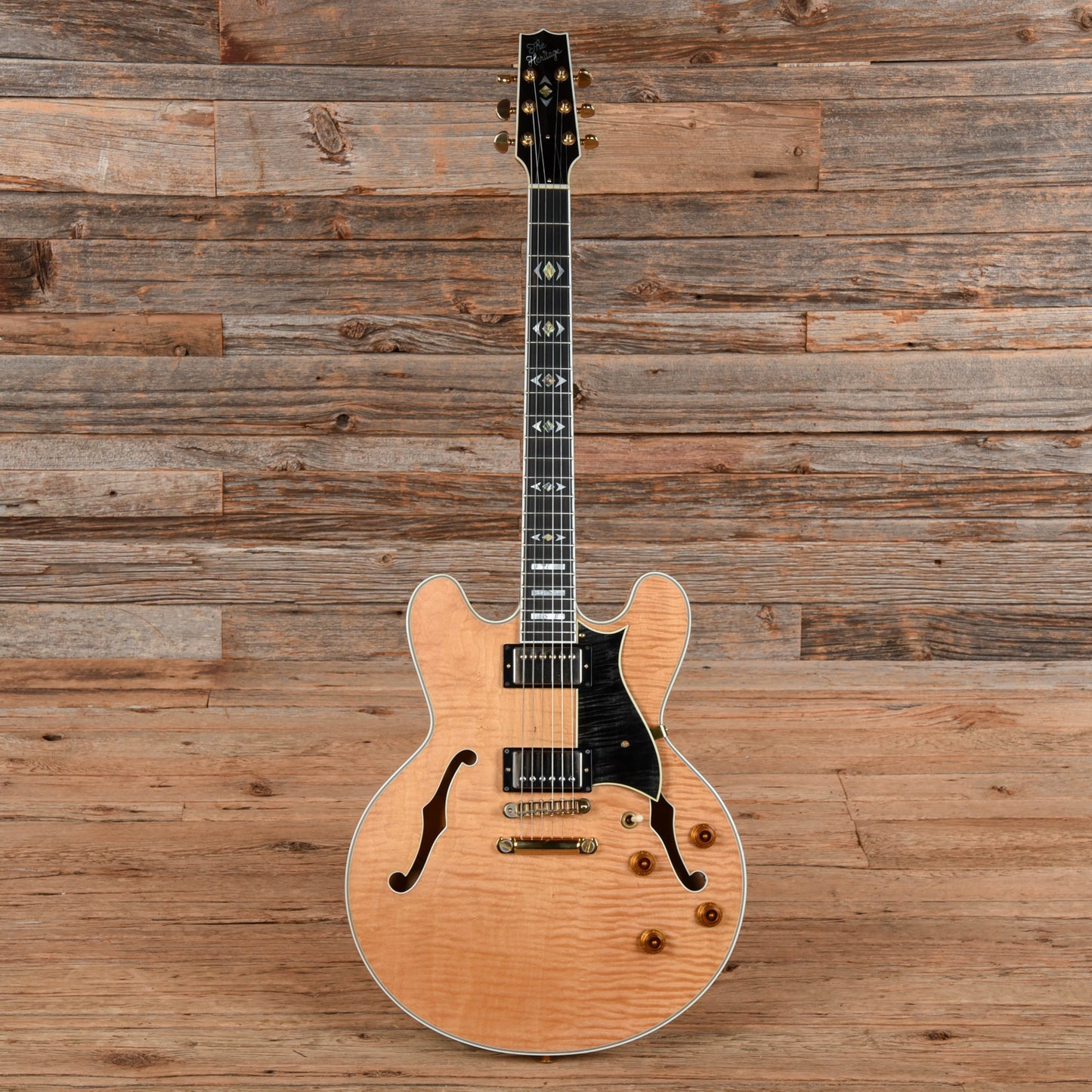 Heritage H-555 Antique Natural 2008 Electric Guitars / Semi-Hollow