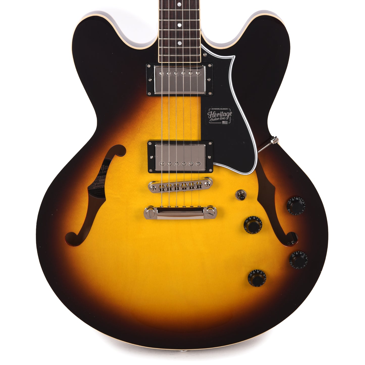 Heritage Standard H-535 Semi-Hollow Body Original Sunburst Electric Guitars / Semi-Hollow