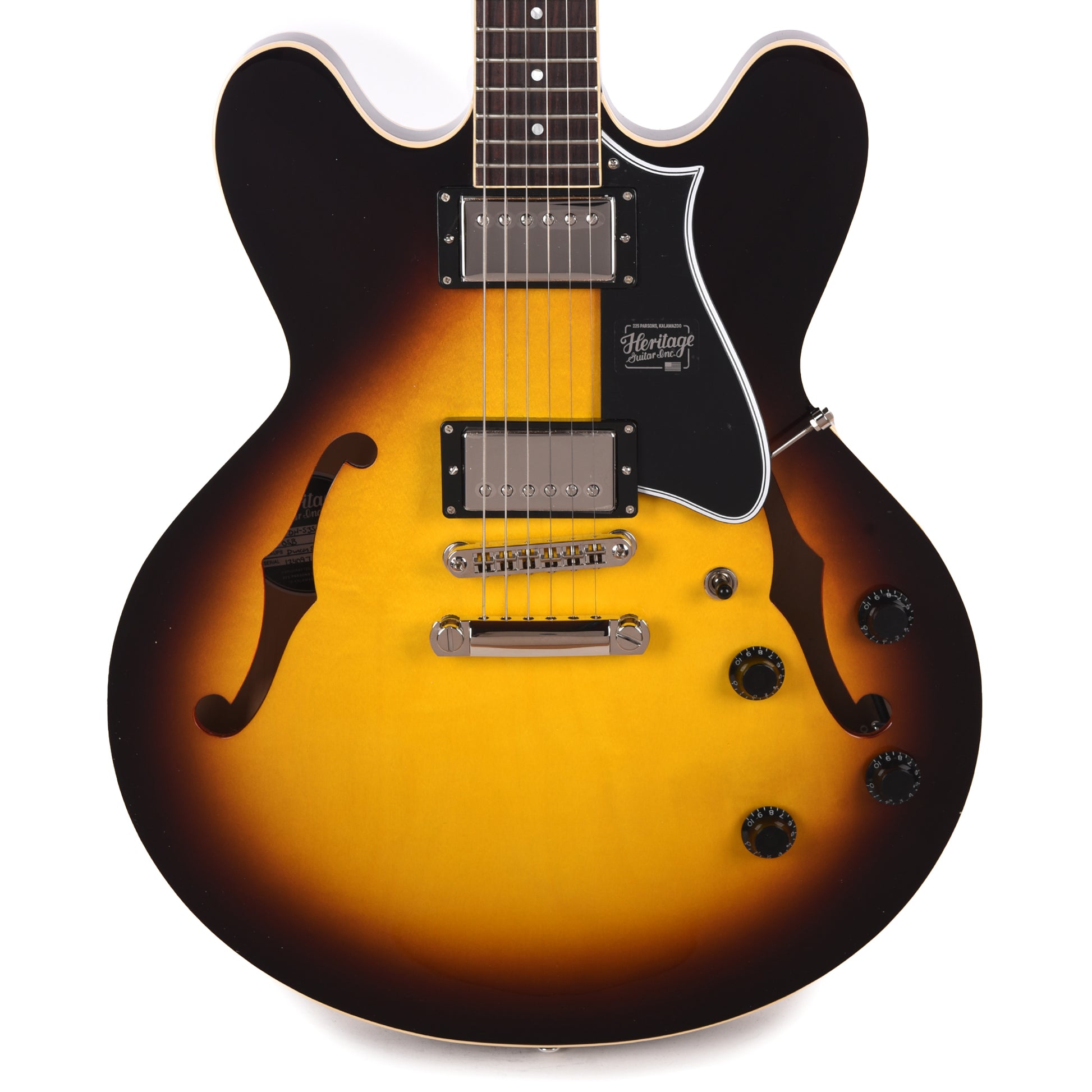 Heritage Standard H-535 Semi-Hollow Body Original Sunburst Electric Guitars / Semi-Hollow