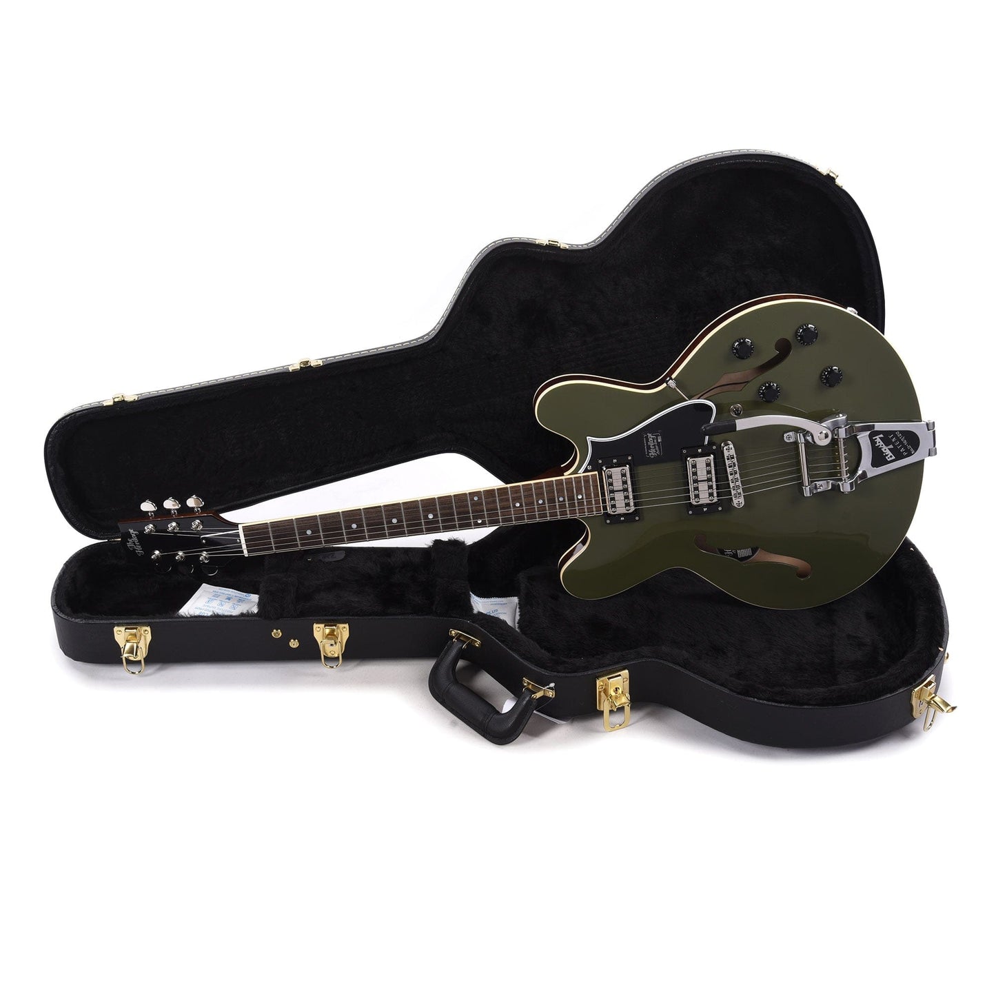 Heritage Standard Special Edition H-535 Olive Drab w/Lollartrons & Bigsby Electric Guitars / Semi-Hollow