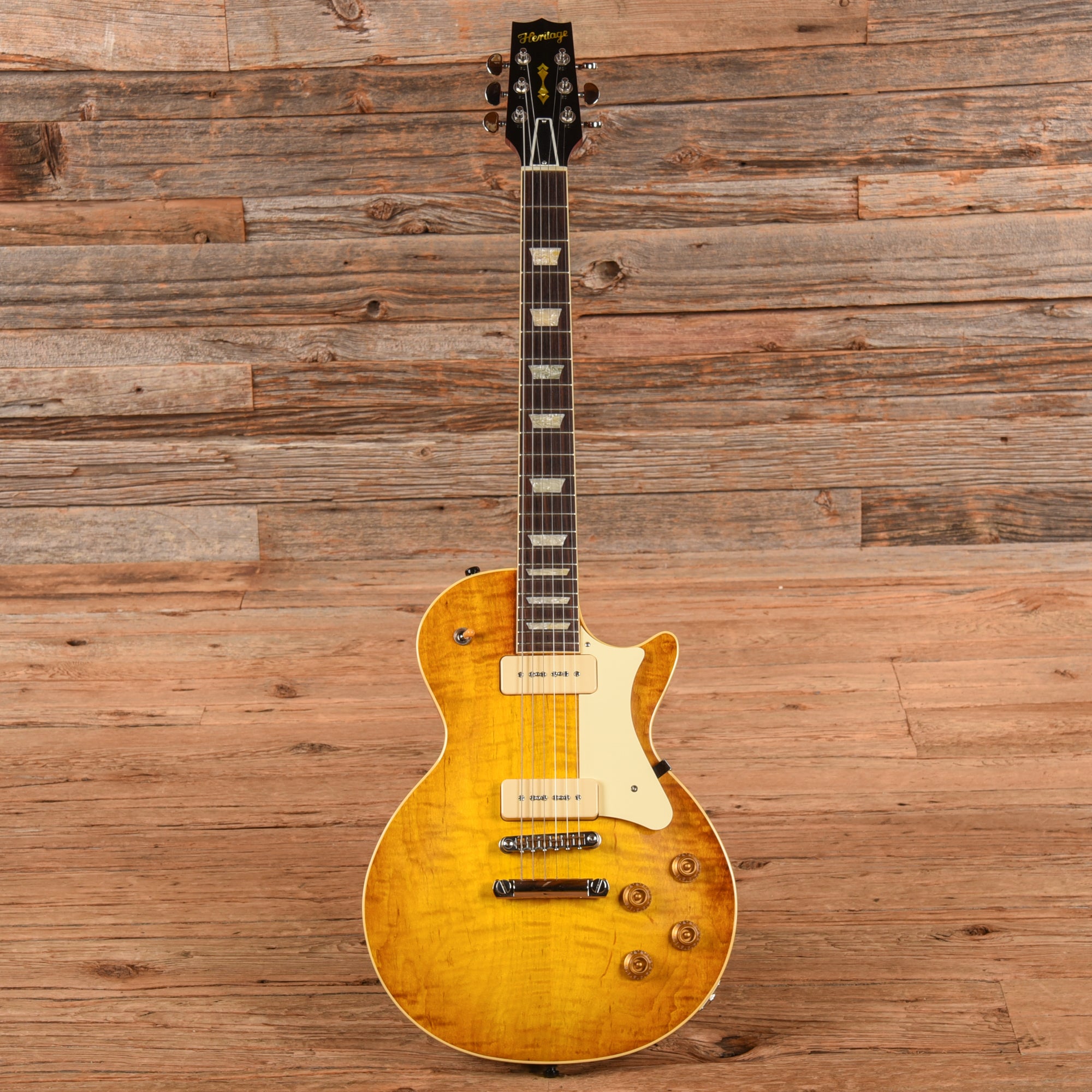 Heritage Custom Core H-150 P90 Dirty Lemon Burst 2023 Electric Guitars / Solid Body